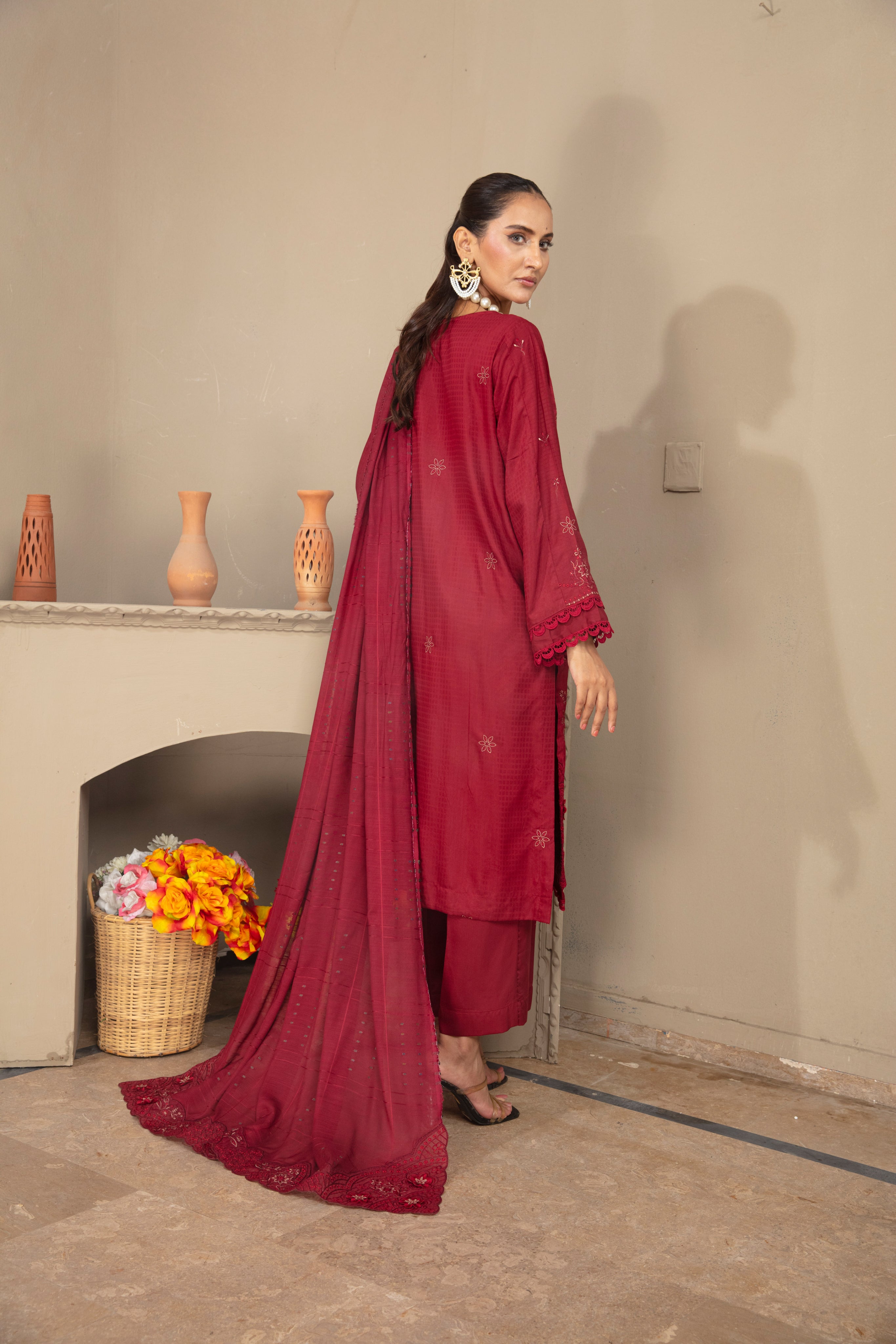 GHAZZAL Viscose EMB Shirt & Dupatta Vol-2404