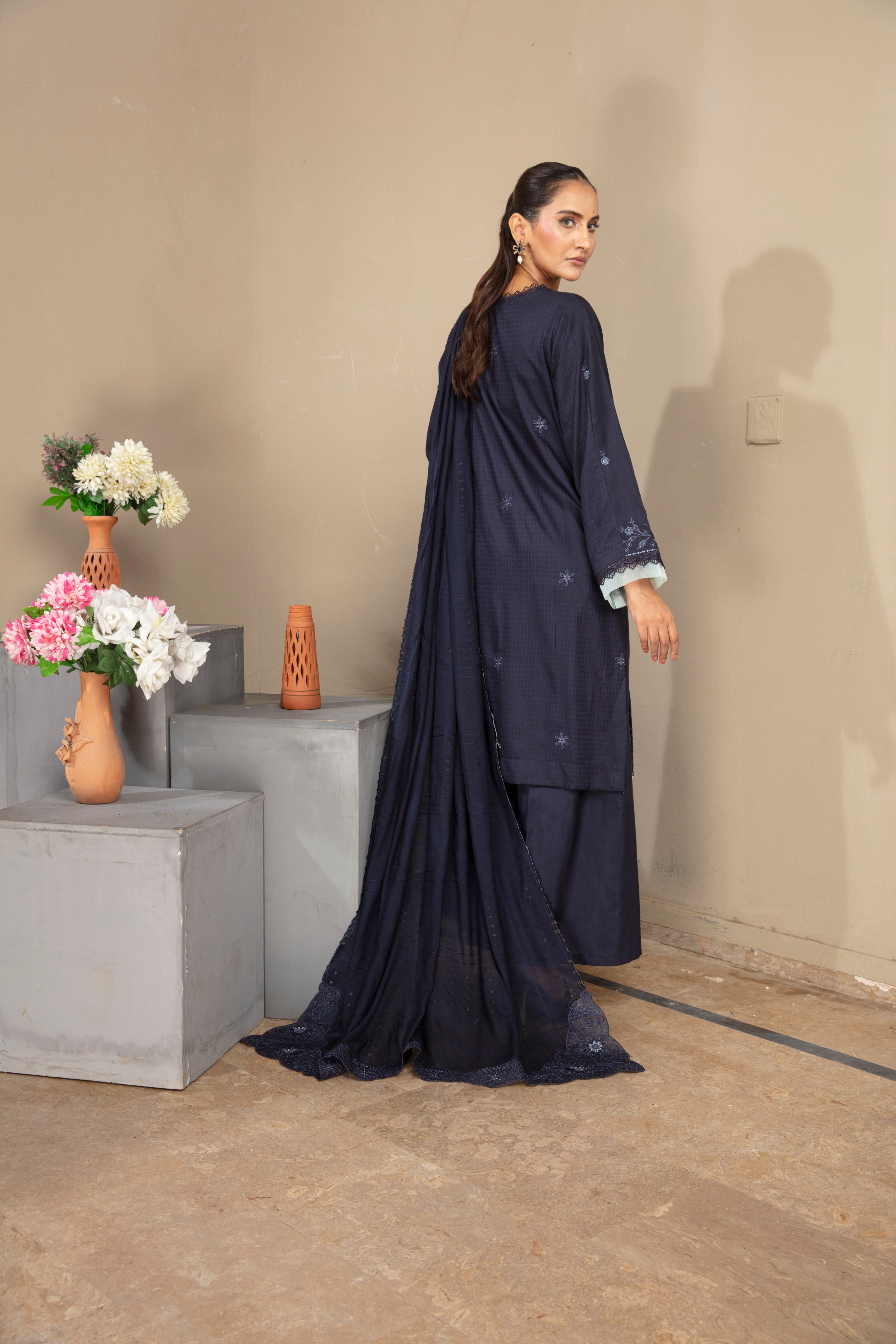 GHAZZAL Viscose EMB Shirt & Dupatta Vol-2404