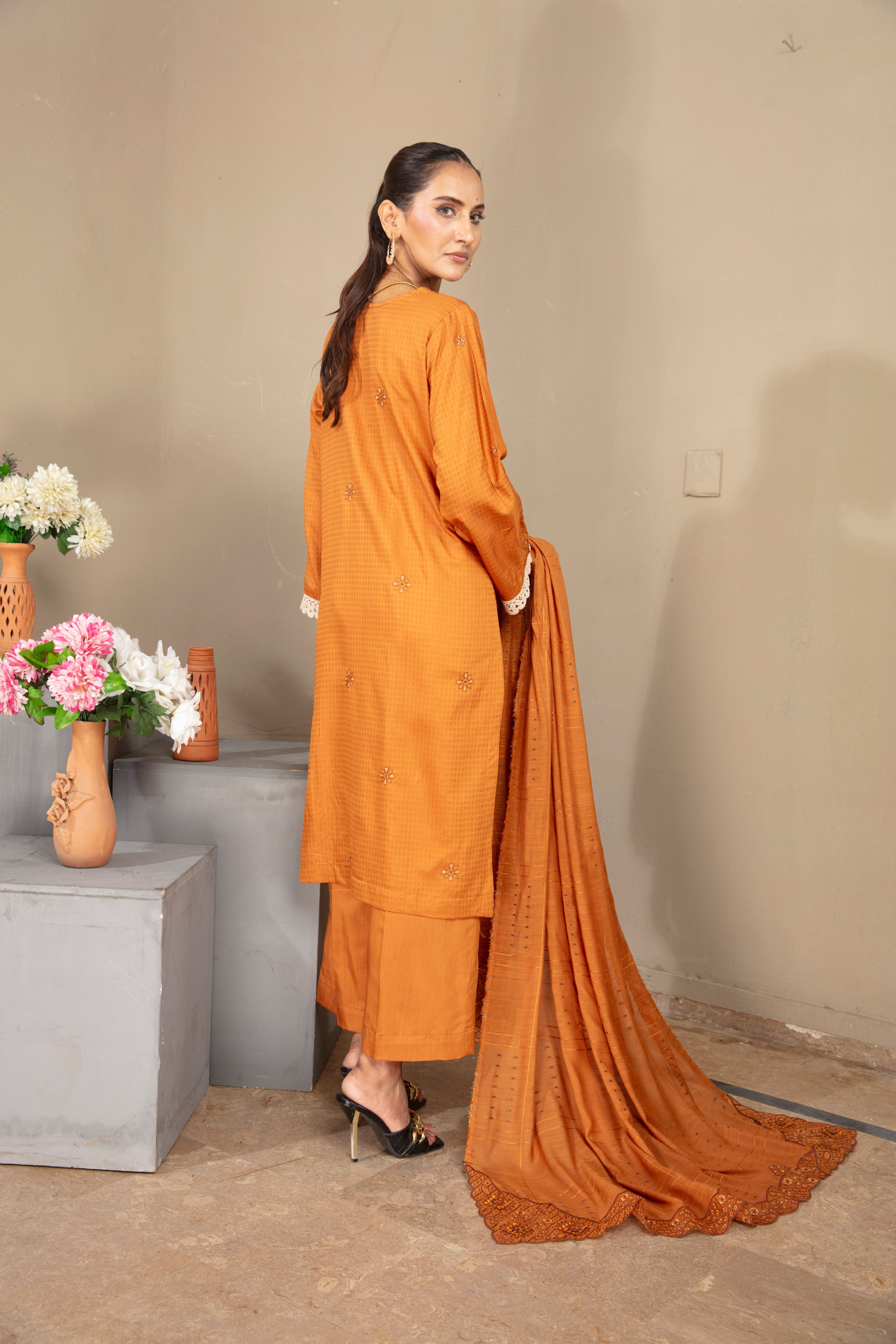GHAZZAL Viscose EMB Shirt & Dupatta Vol-2404