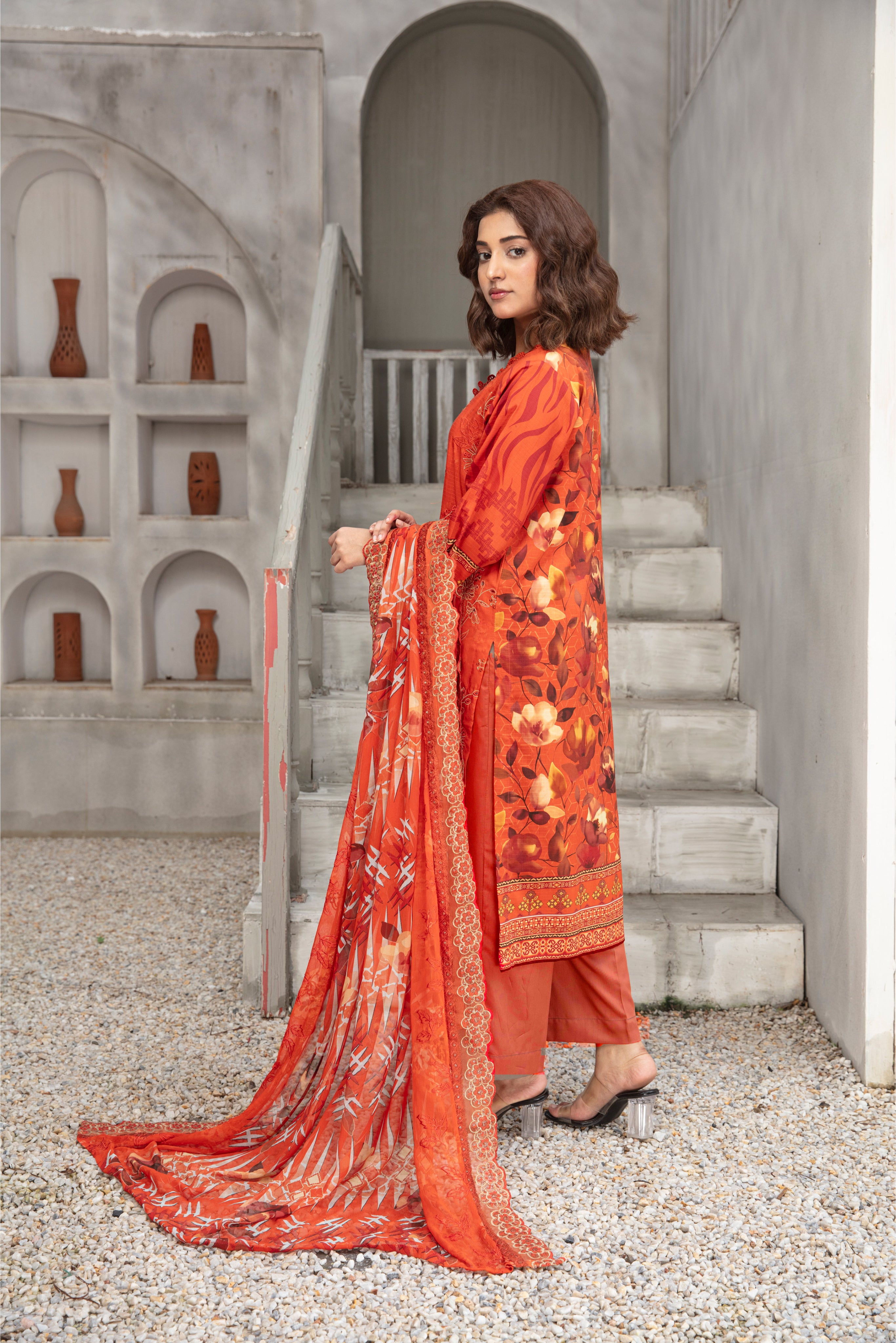 KOMAL Viscose EMB Shirt & Dupatta Vol-2456