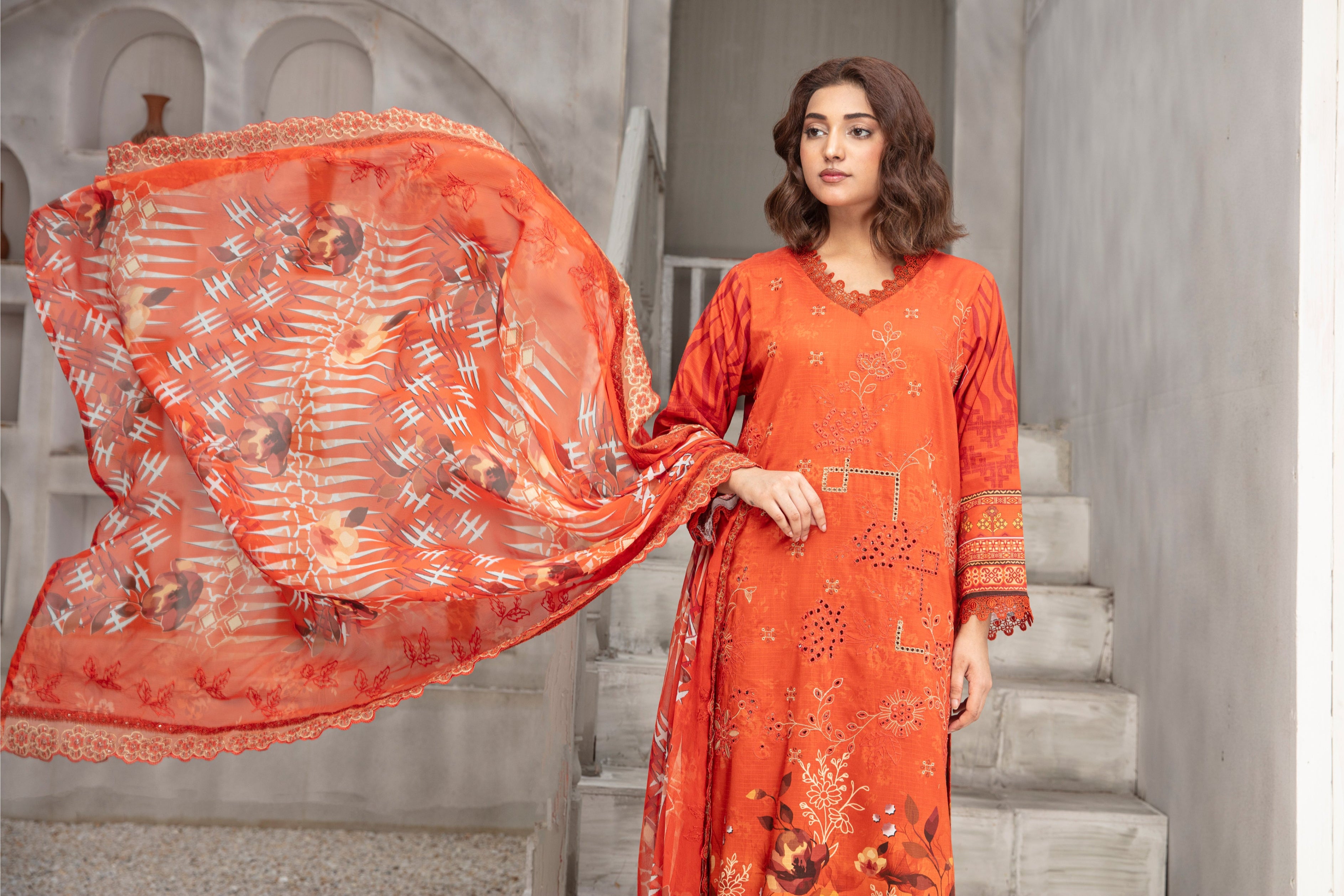 KOMAL Viscose EMB Shirt & Dupatta Vol-2456