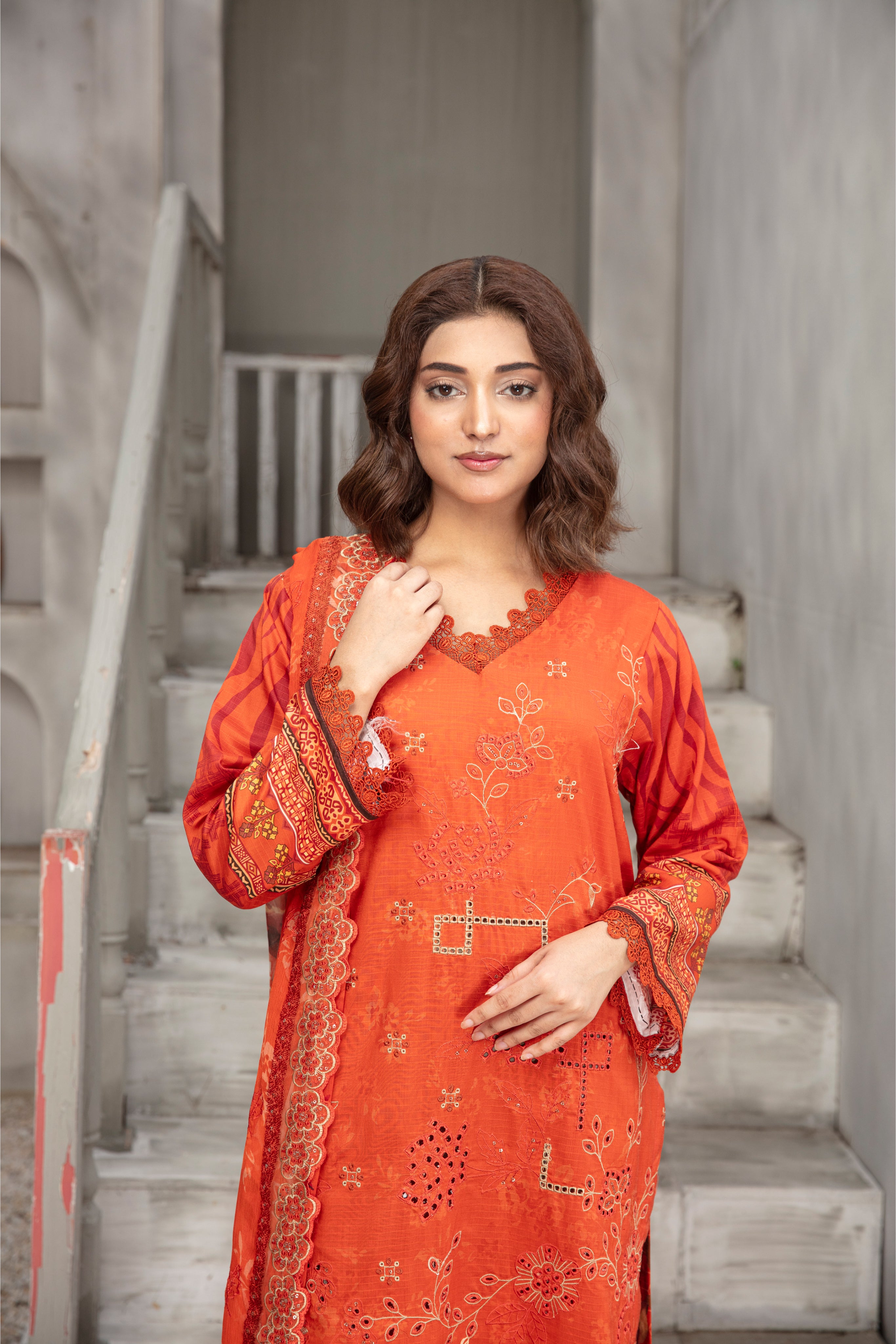 KOMAL Viscose EMB Shirt & Dupatta Vol-2456