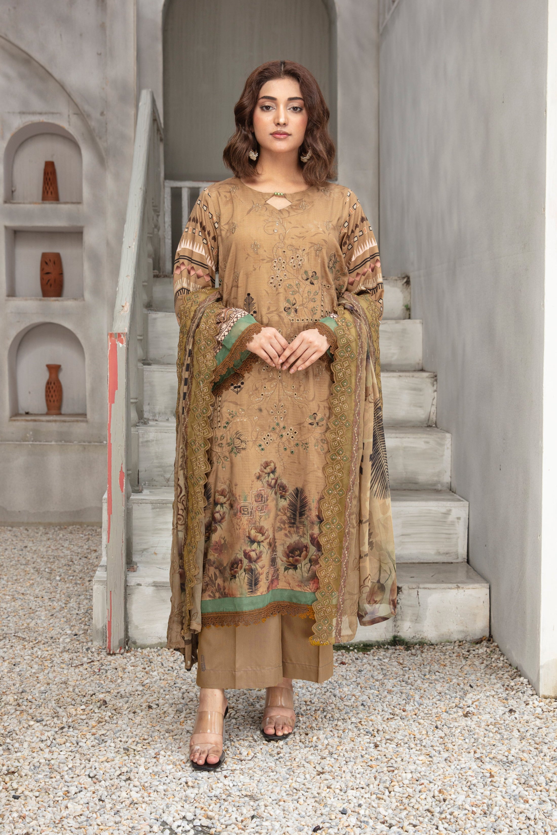 KOMAL Viscose EMB Shirt & Dupatta Vol-2456