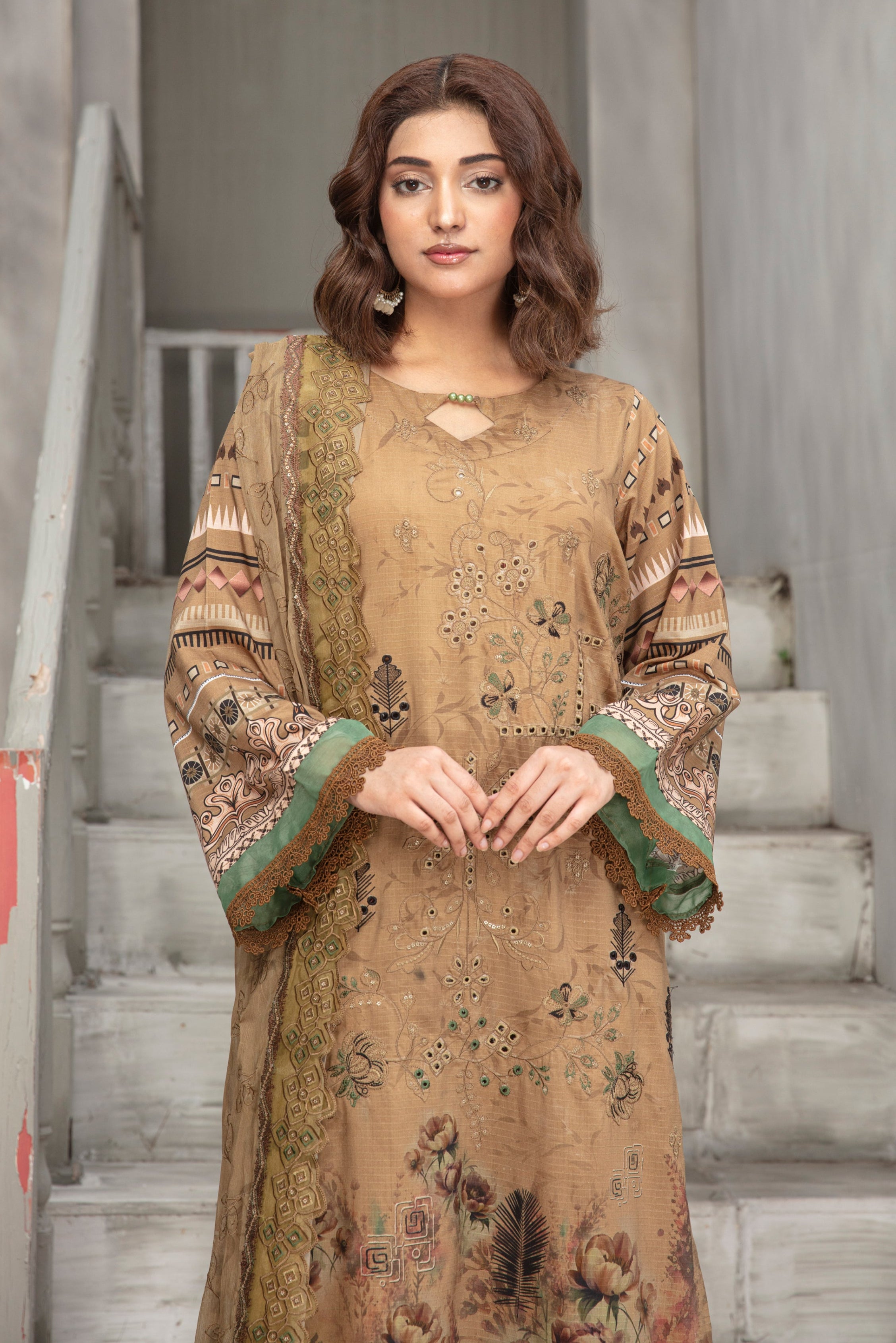 KOMAL Viscose EMB Shirt & Dupatta Vol-2456