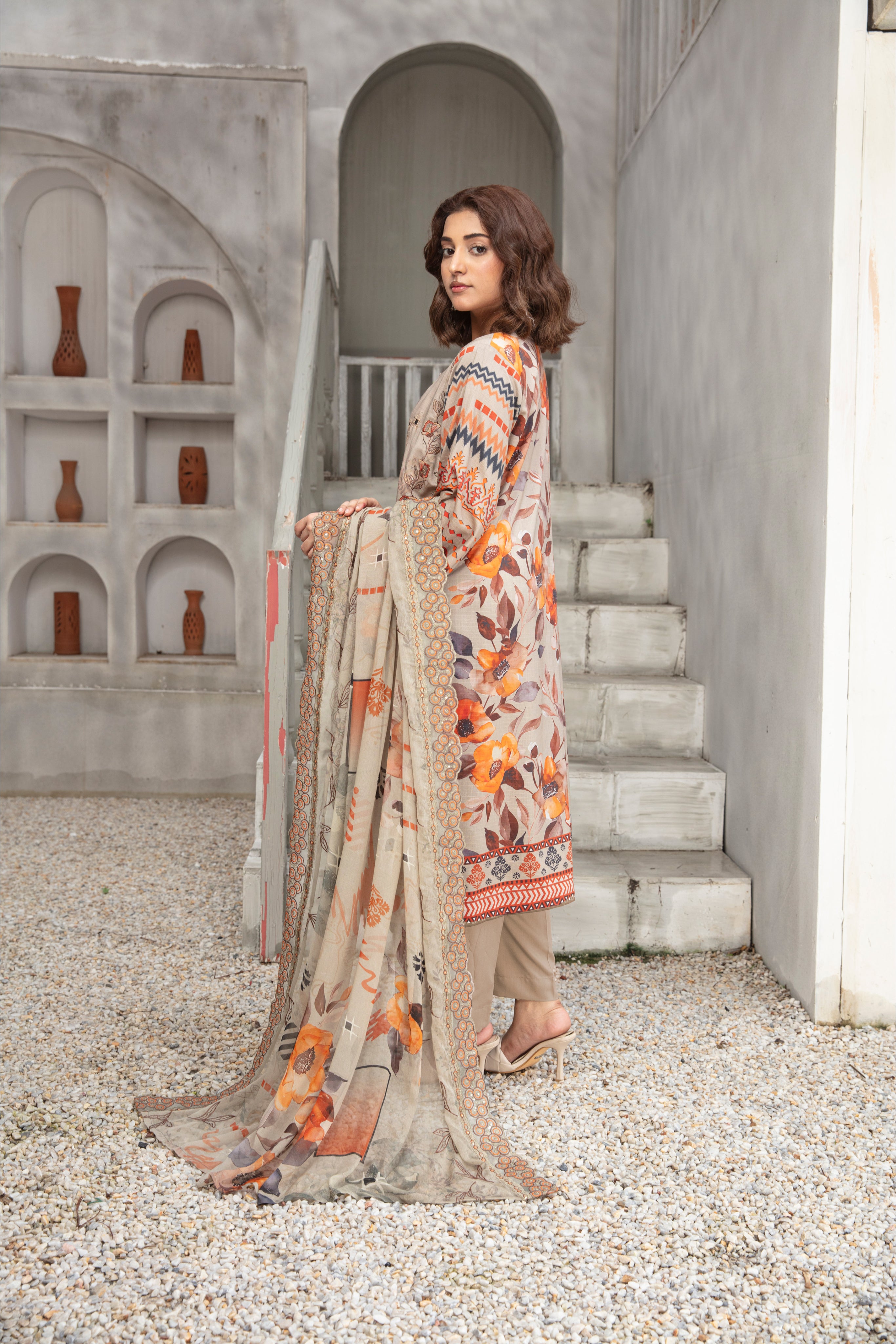 KOMAL Viscose EMB Shirt & Dupatta Vol-2456