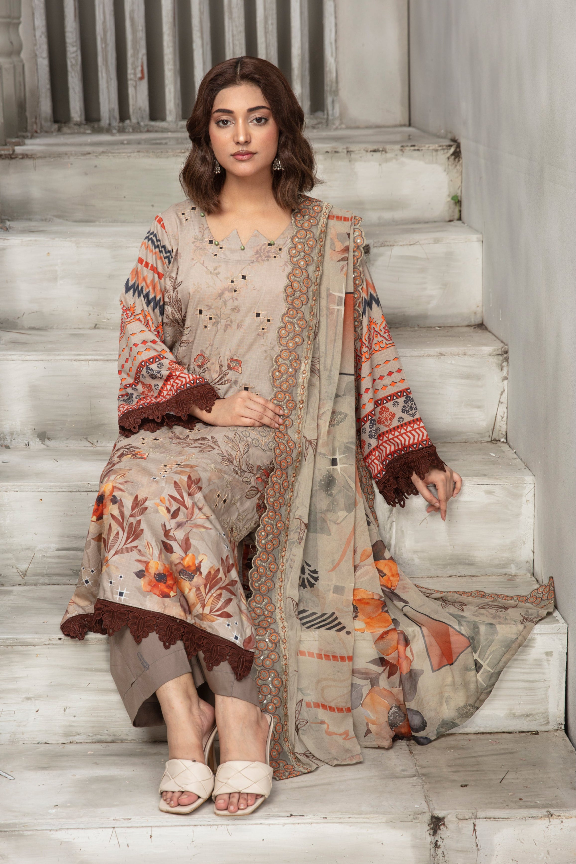 KOMAL Viscose EMB Shirt & Dupatta Vol-2456