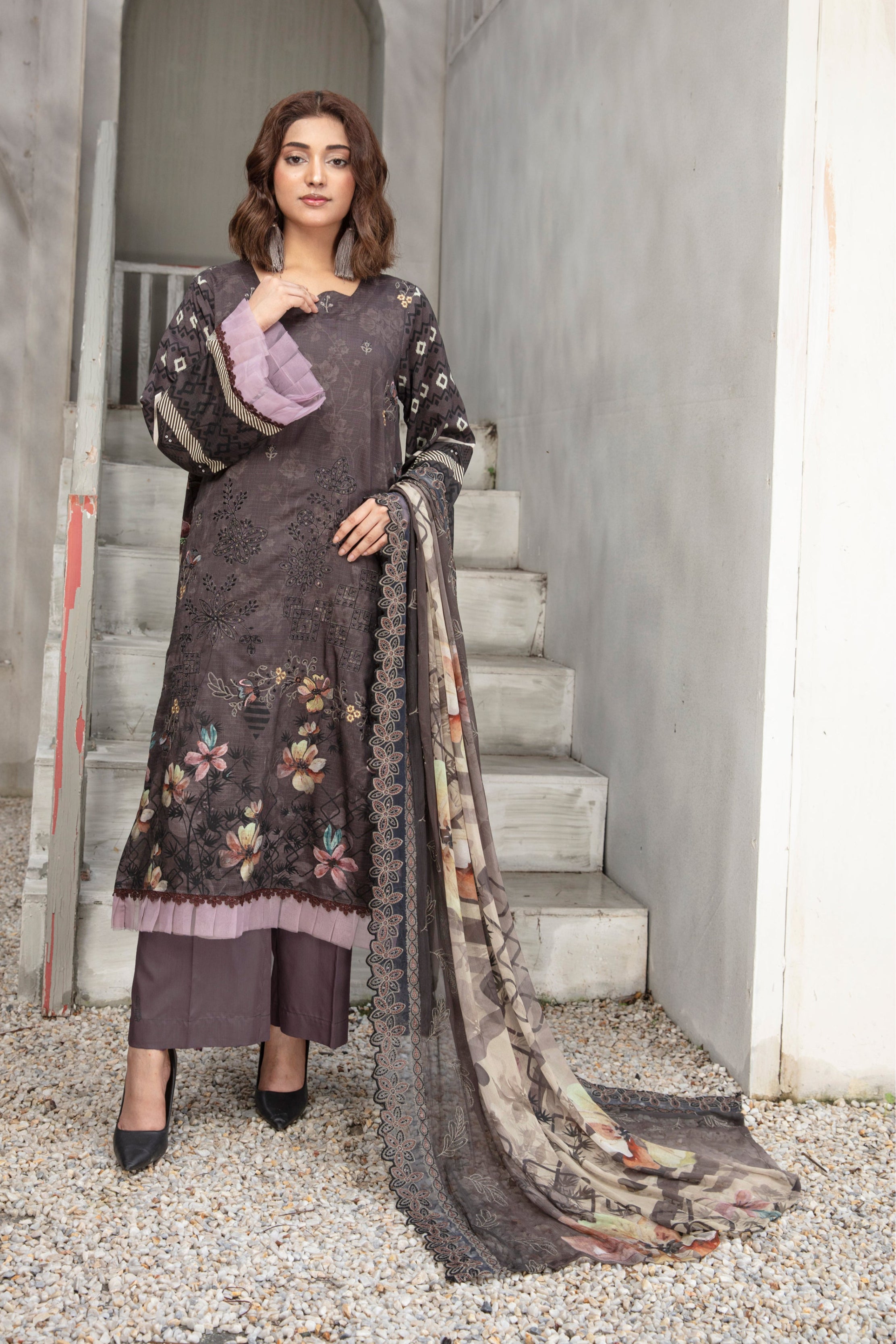 KOMAL Viscose EMB Shirt & Dupatta Vol-2456