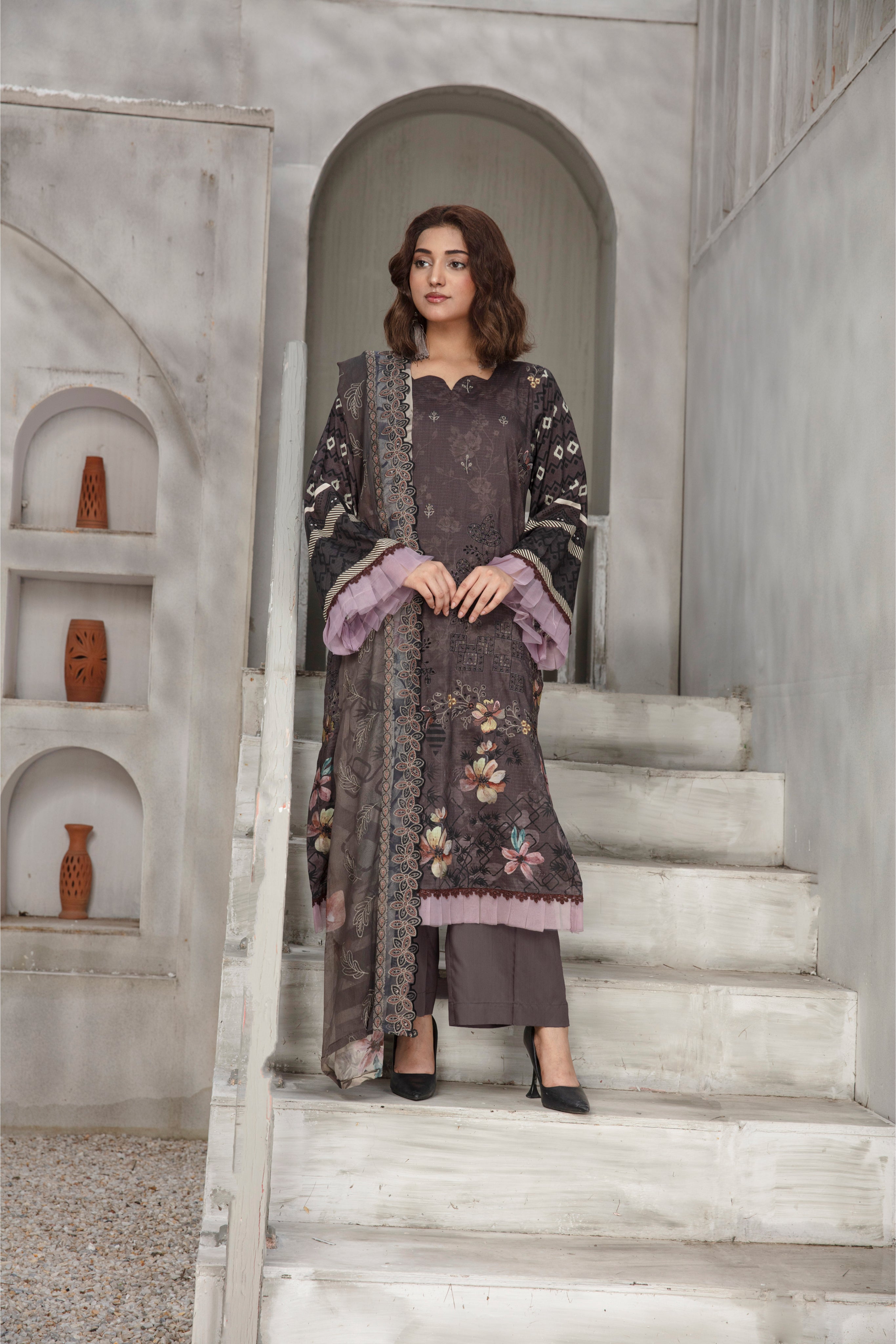 KOMAL Viscose EMB Shirt & Dupatta Vol-2456