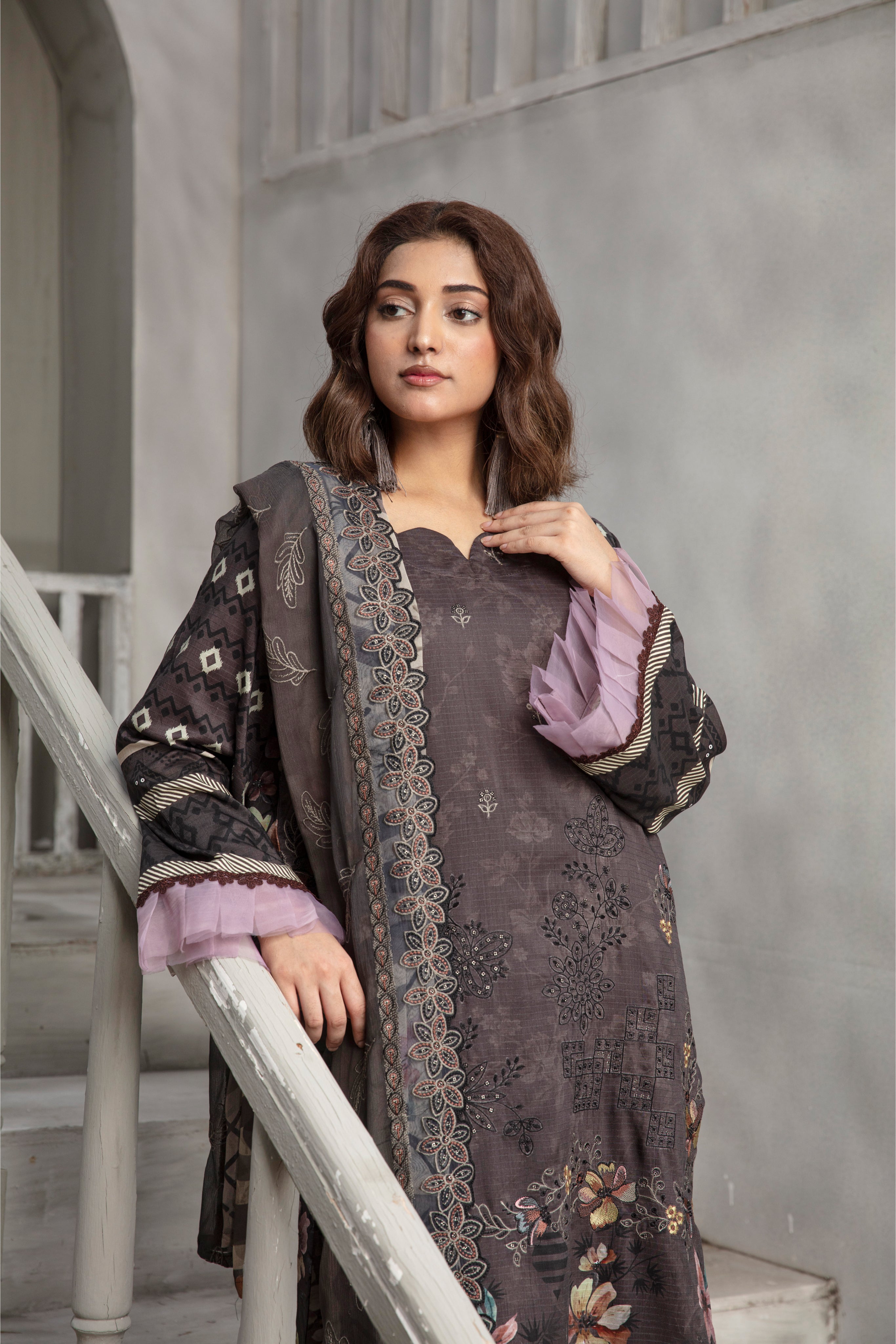 KOMAL Viscose EMB Shirt & Dupatta Vol-2456