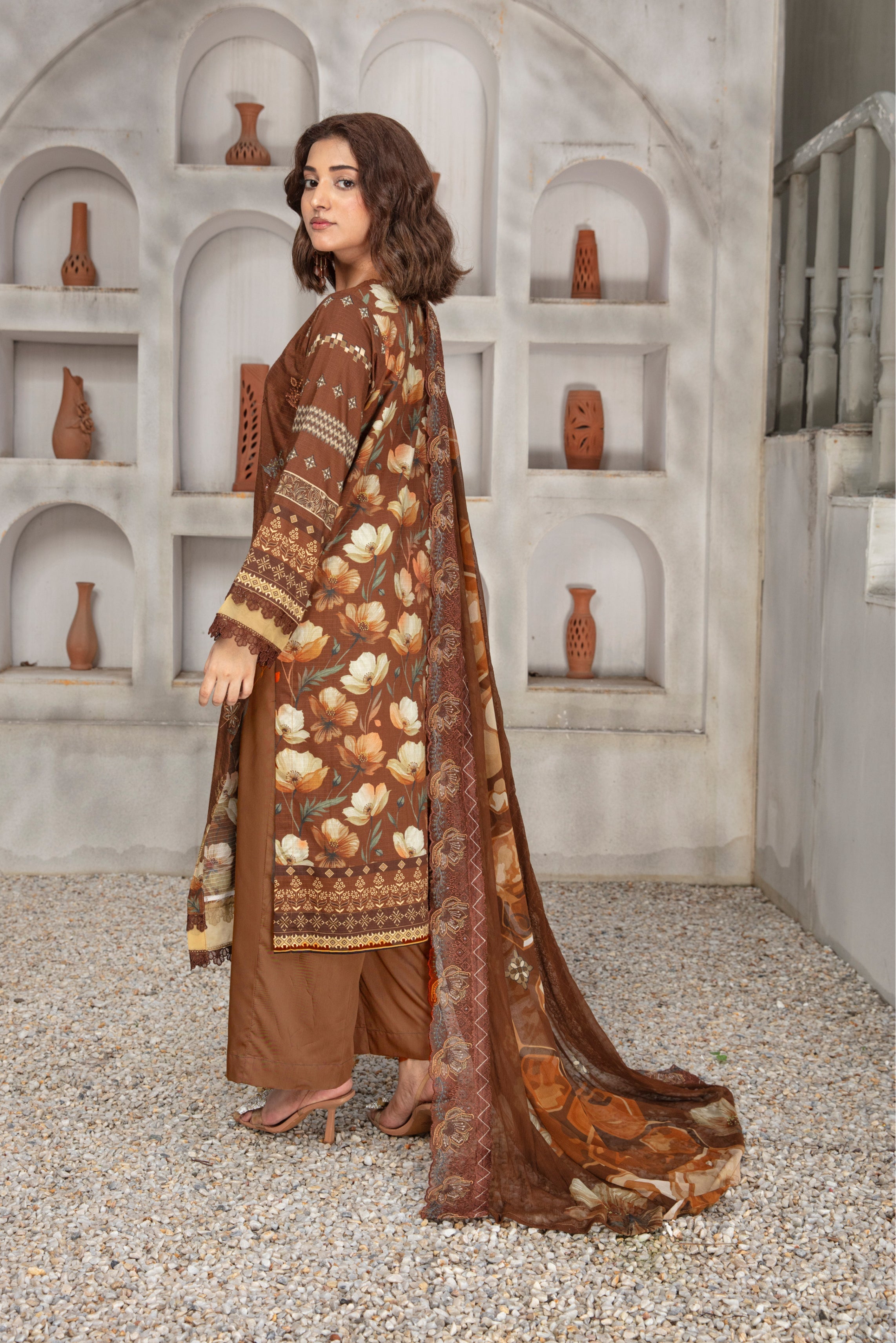 KOMAL Viscose EMB Shirt & Dupatta Vol-2456