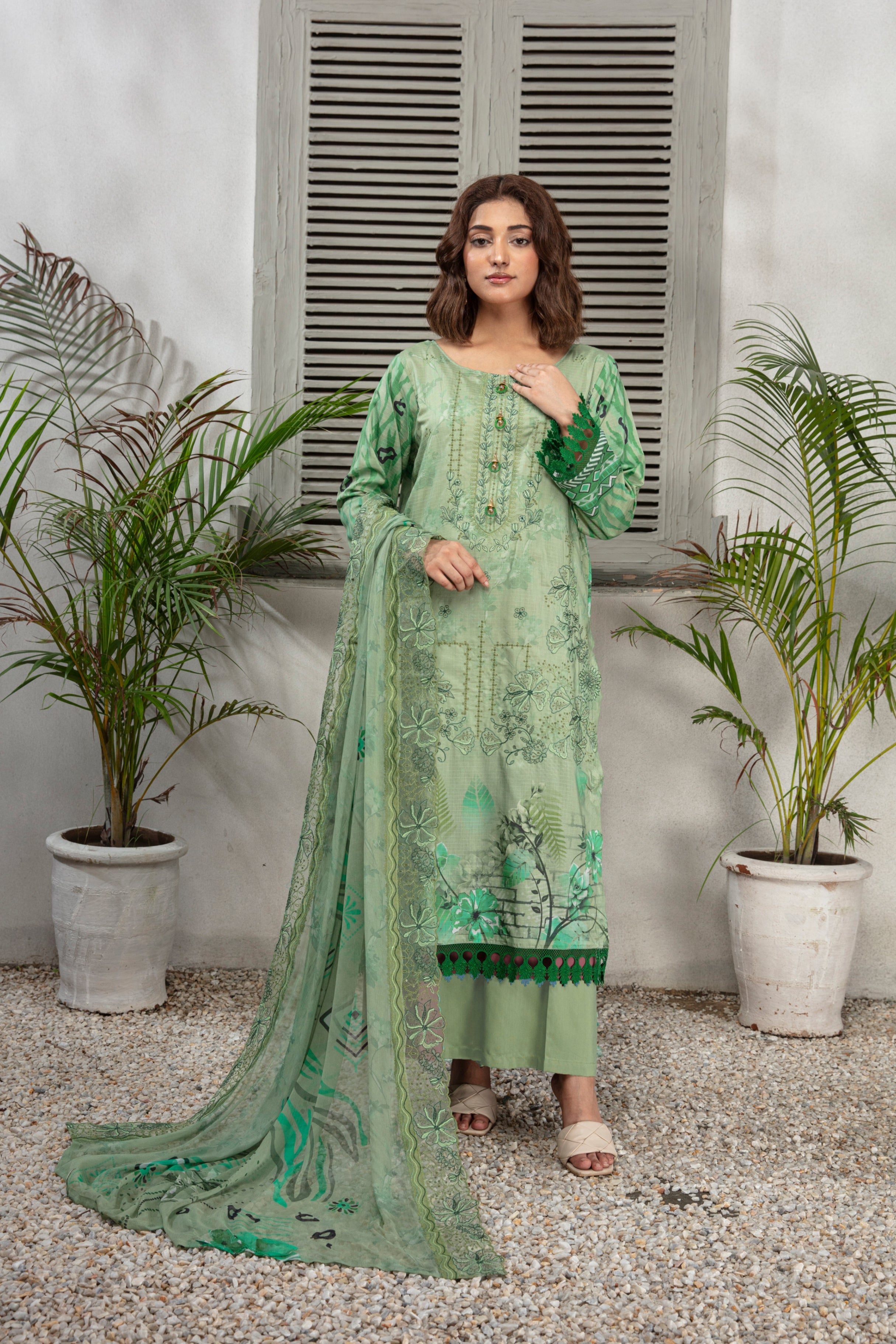 KOMAL Viscose EMB Shirt & Dupatta Vol-2456