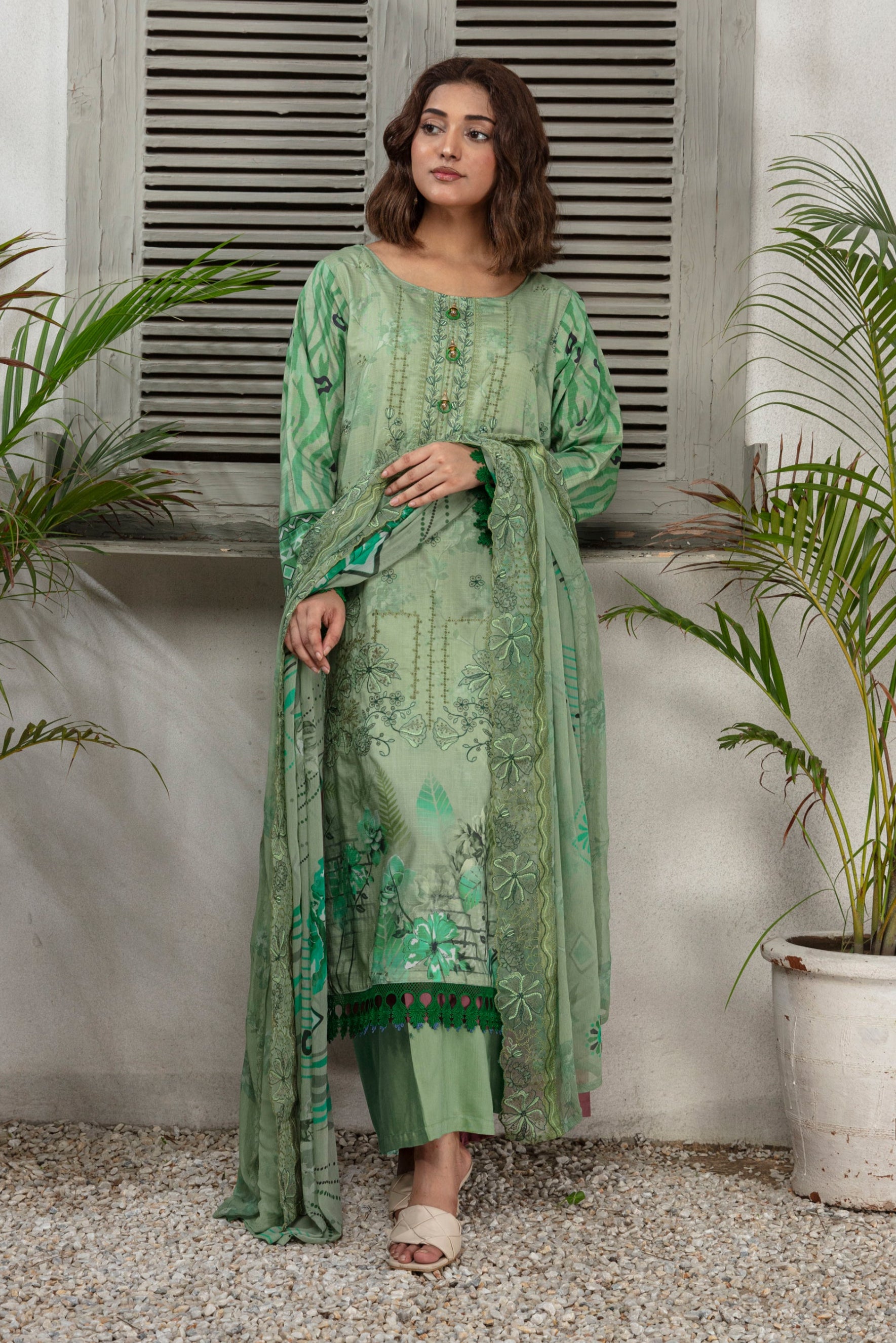 KOMAL Viscose EMB Shirt & Dupatta Vol-2456