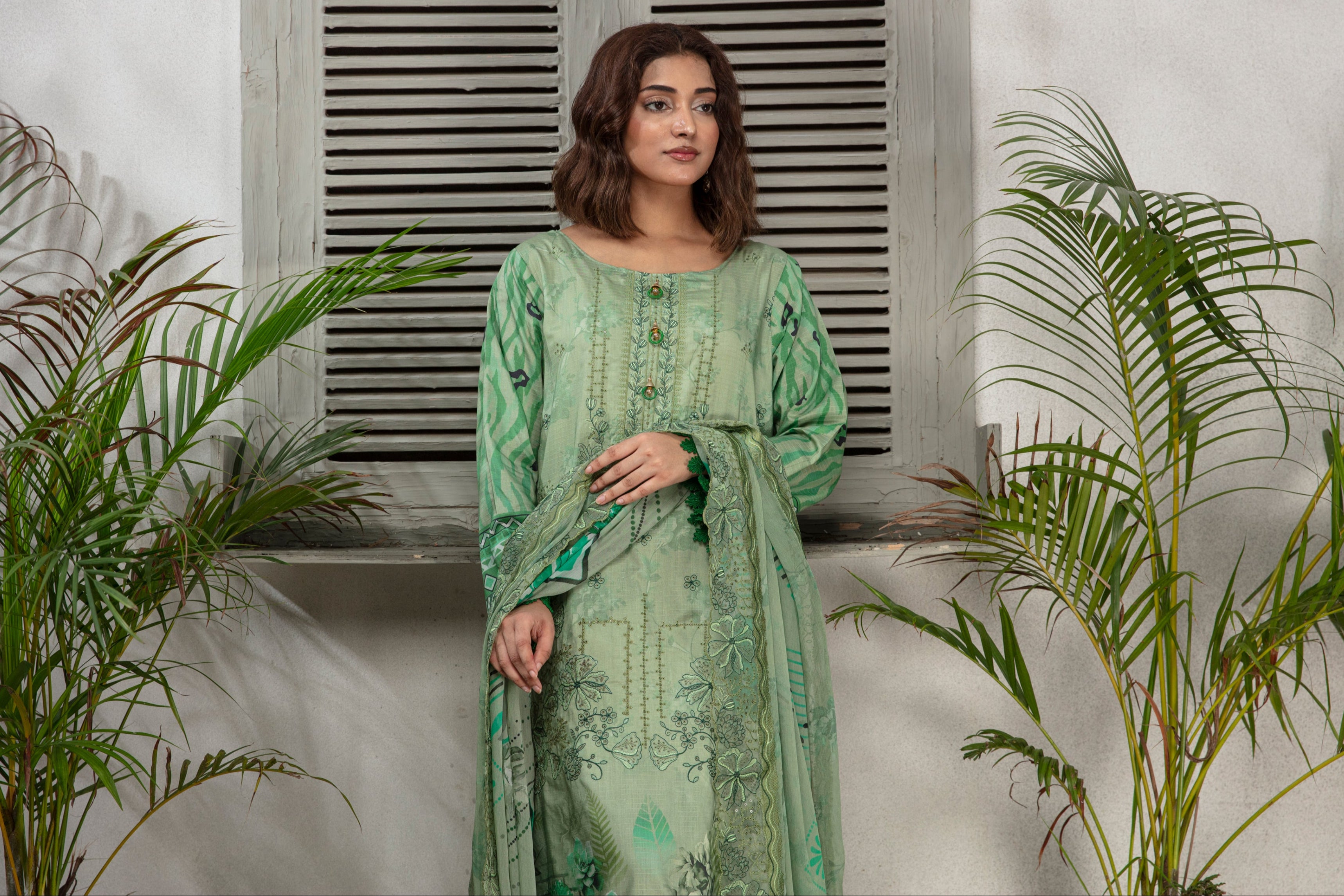 KOMAL Viscose EMB Shirt & Dupatta Vol-2456