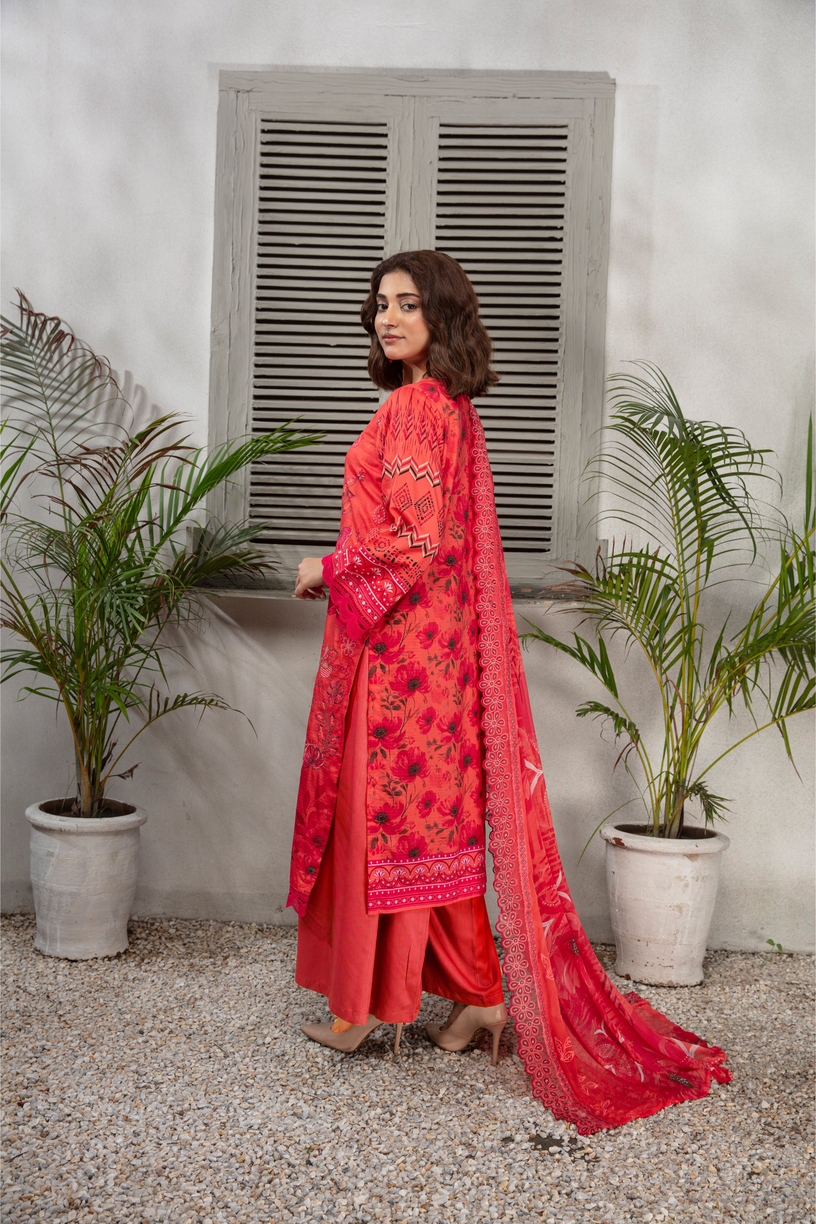 KOMAL Viscose EMB Shirt & Dupatta Vol-2456