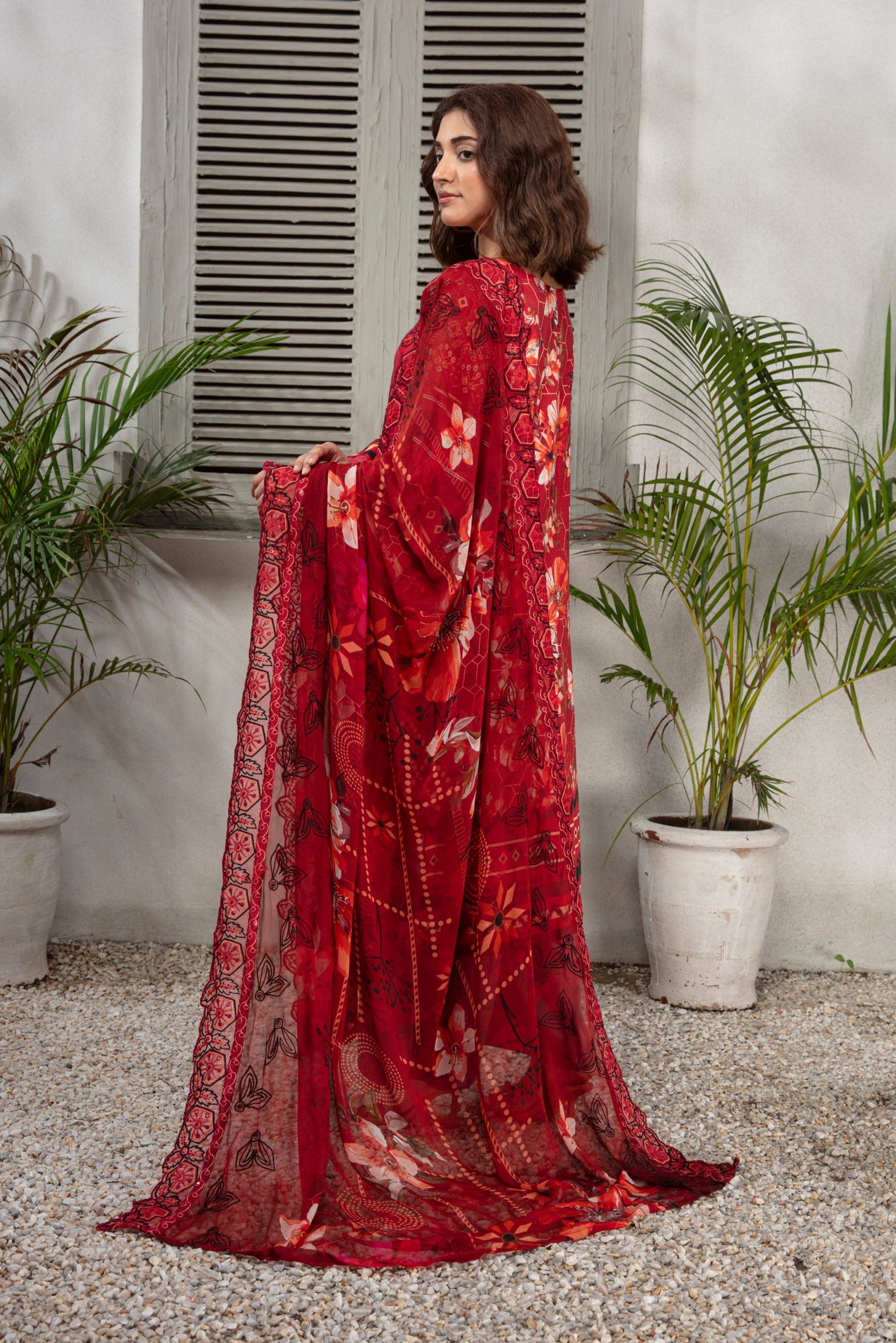 KOMAL Viscose EMB Shirt & Dupatta Vol-2456