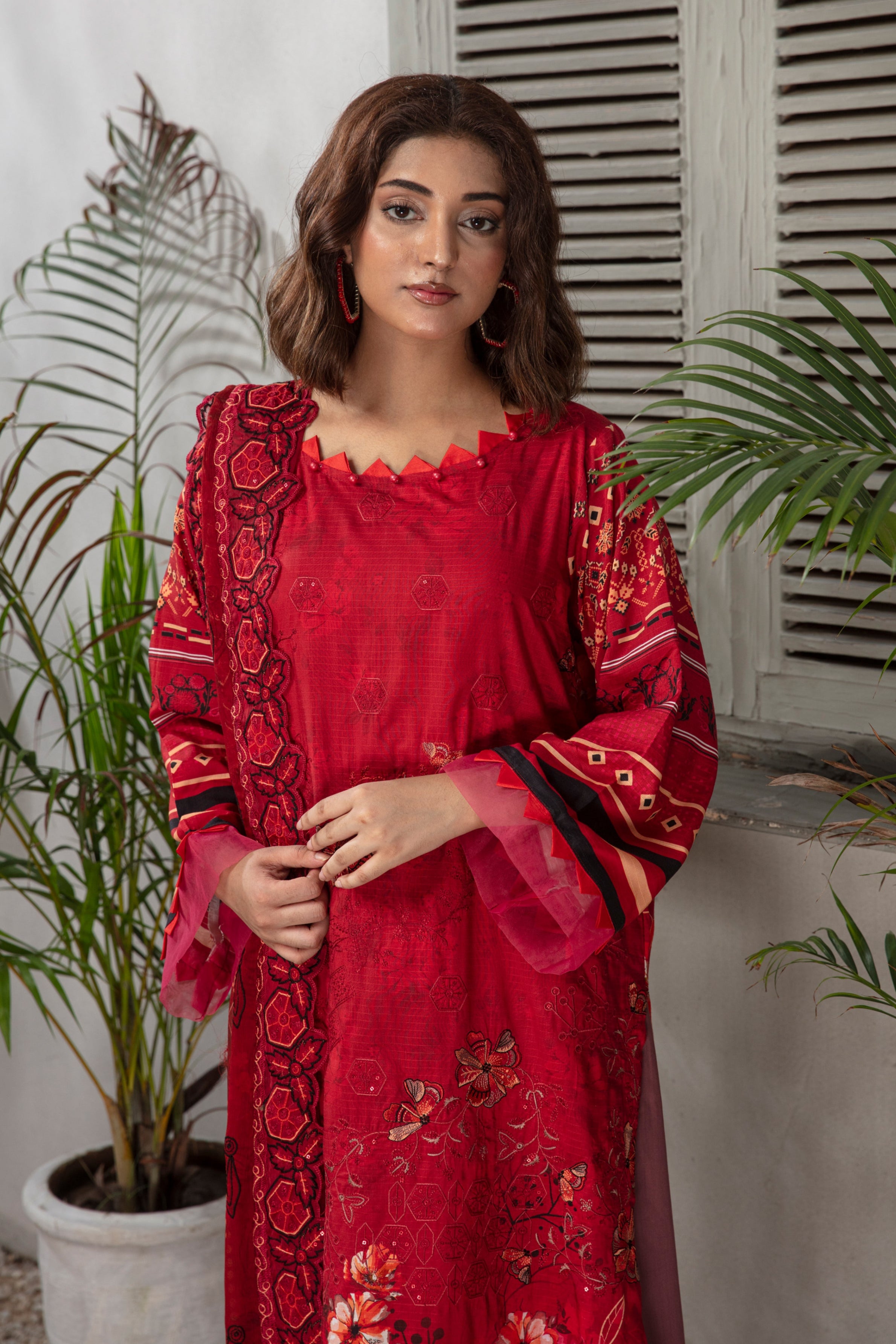 KOMAL Viscose EMB Shirt & Dupatta Vol-2456