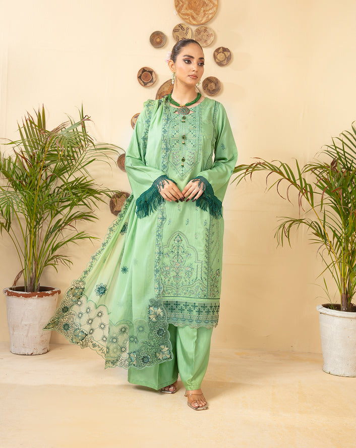 ANMOL Viscose EMB Shirt & Dupatta Vol-2402