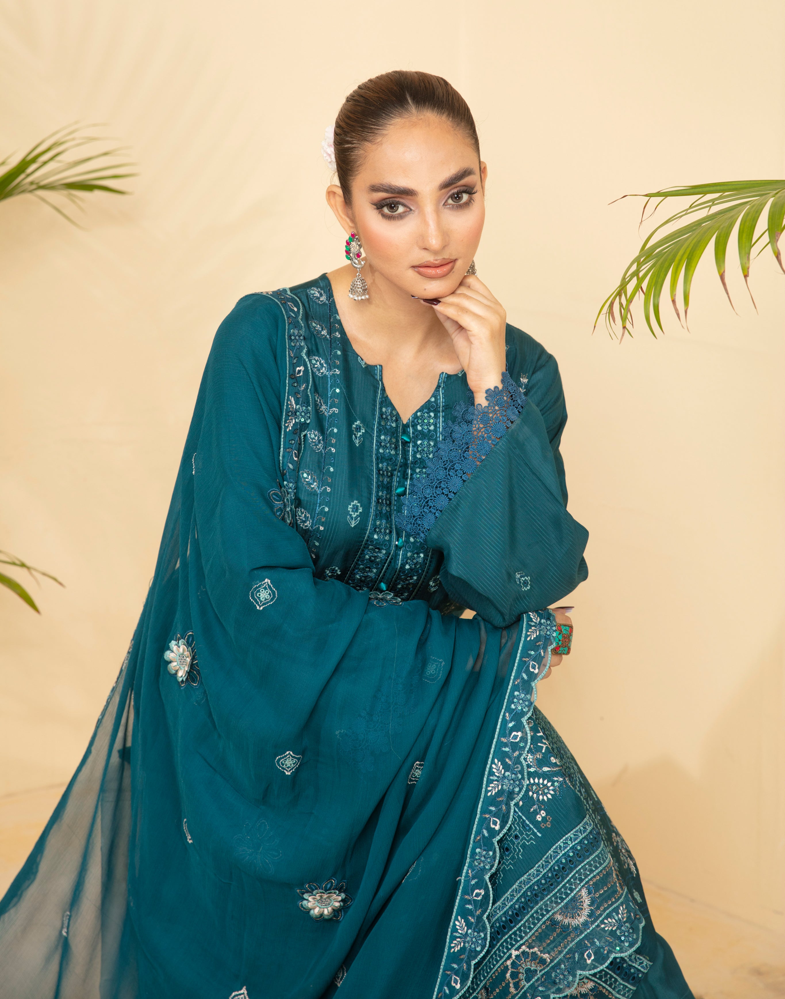 ANMOL Viscose EMB Shirt & Dupatta Vol-2402