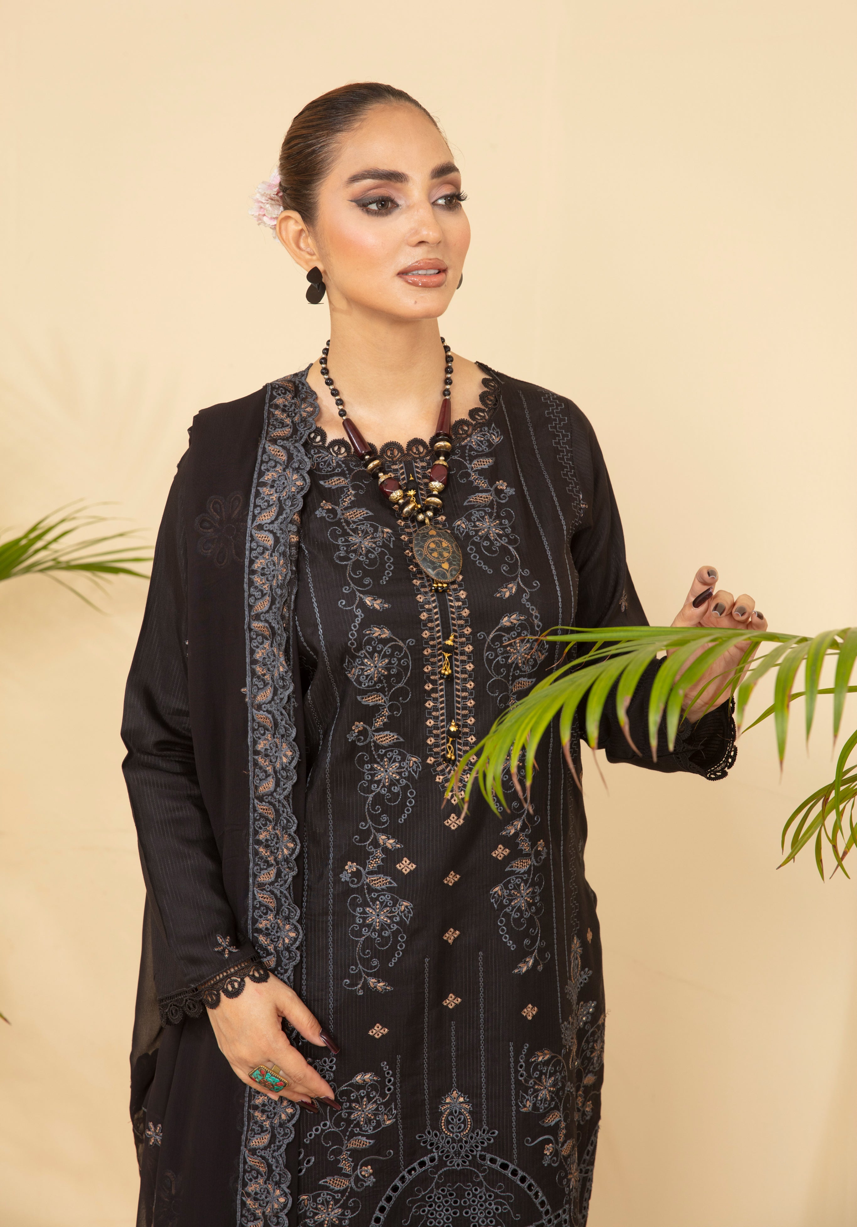 ANMOL Viscose EMB Shirt & Dupatta Vol-2402
