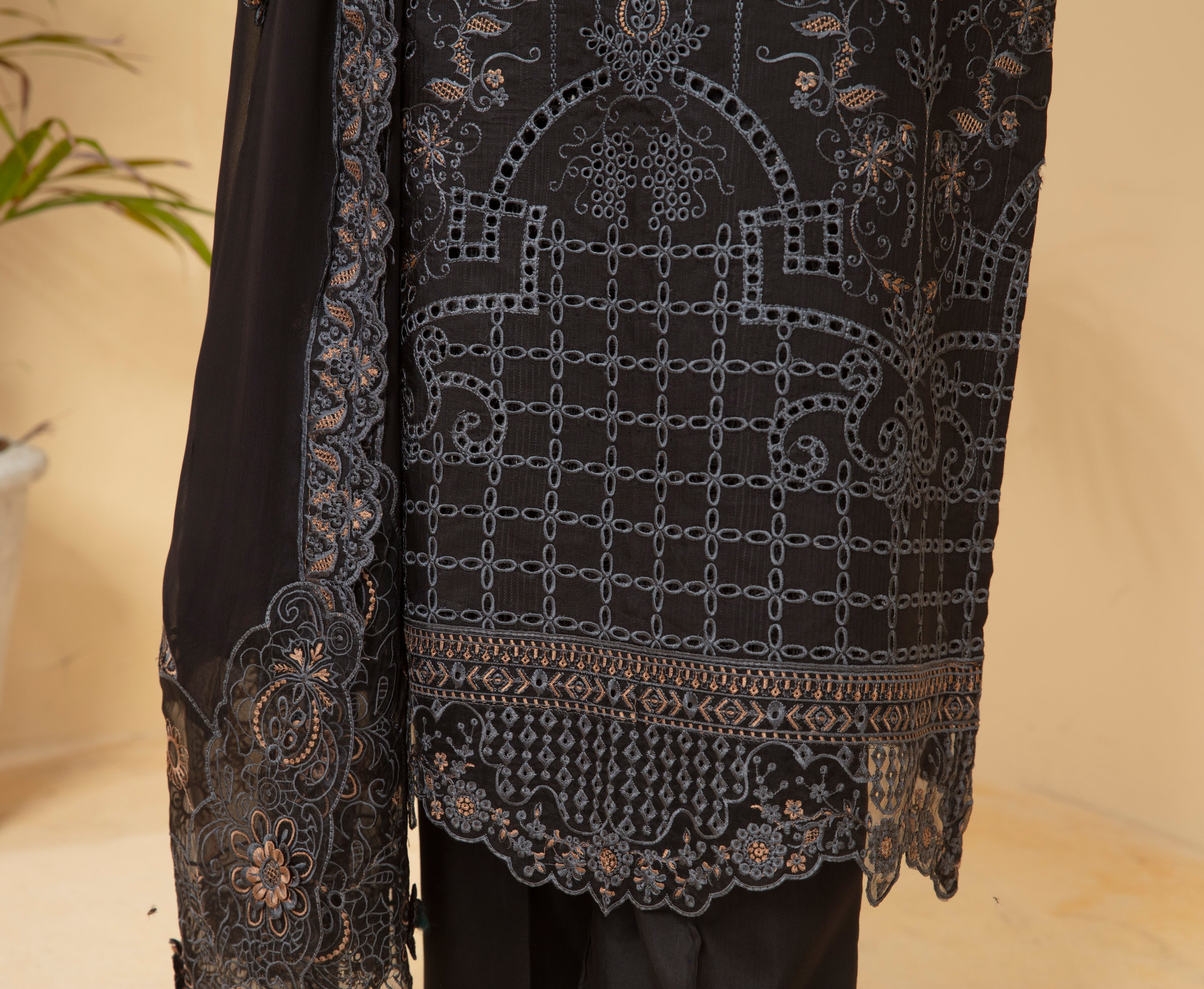 ANMOL Viscose EMB Shirt & Dupatta Vol-2402