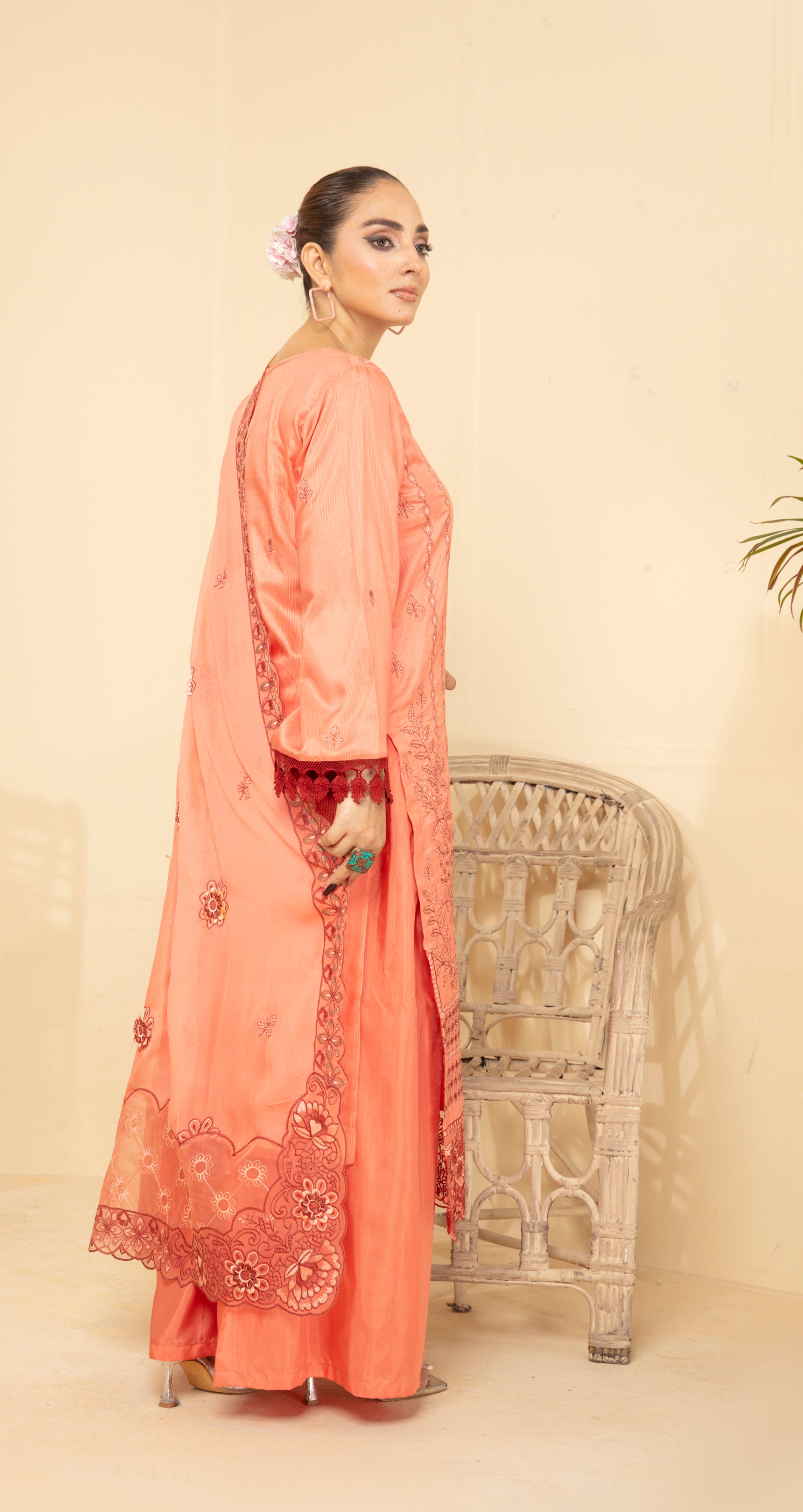 ANMOL Viscose EMB Shirt & Dupatta Vol-2402