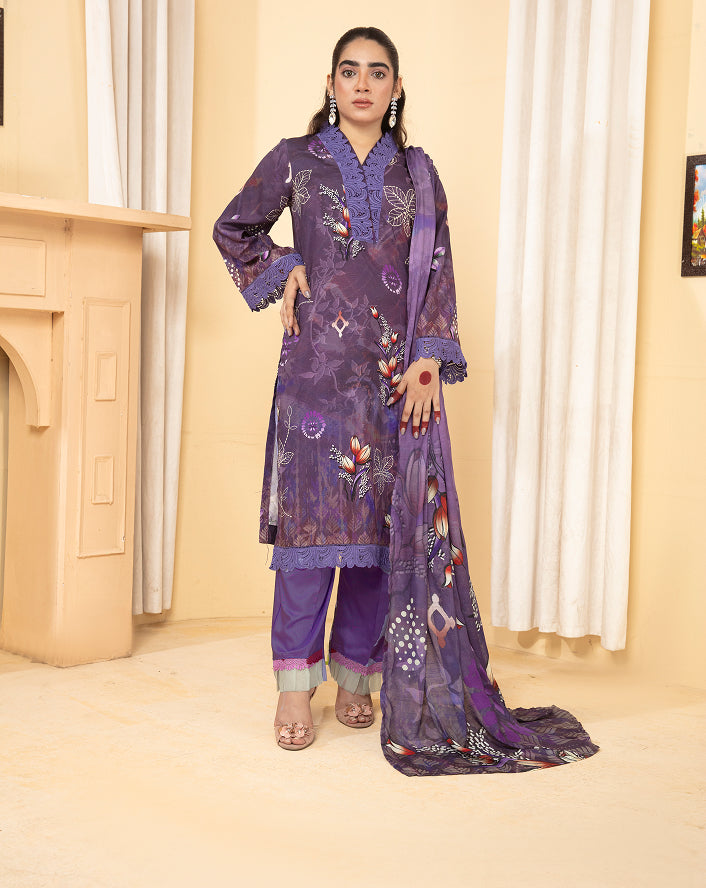 ALEEZAY Viscose PRINT Shirt & Dupatta Vol-2460