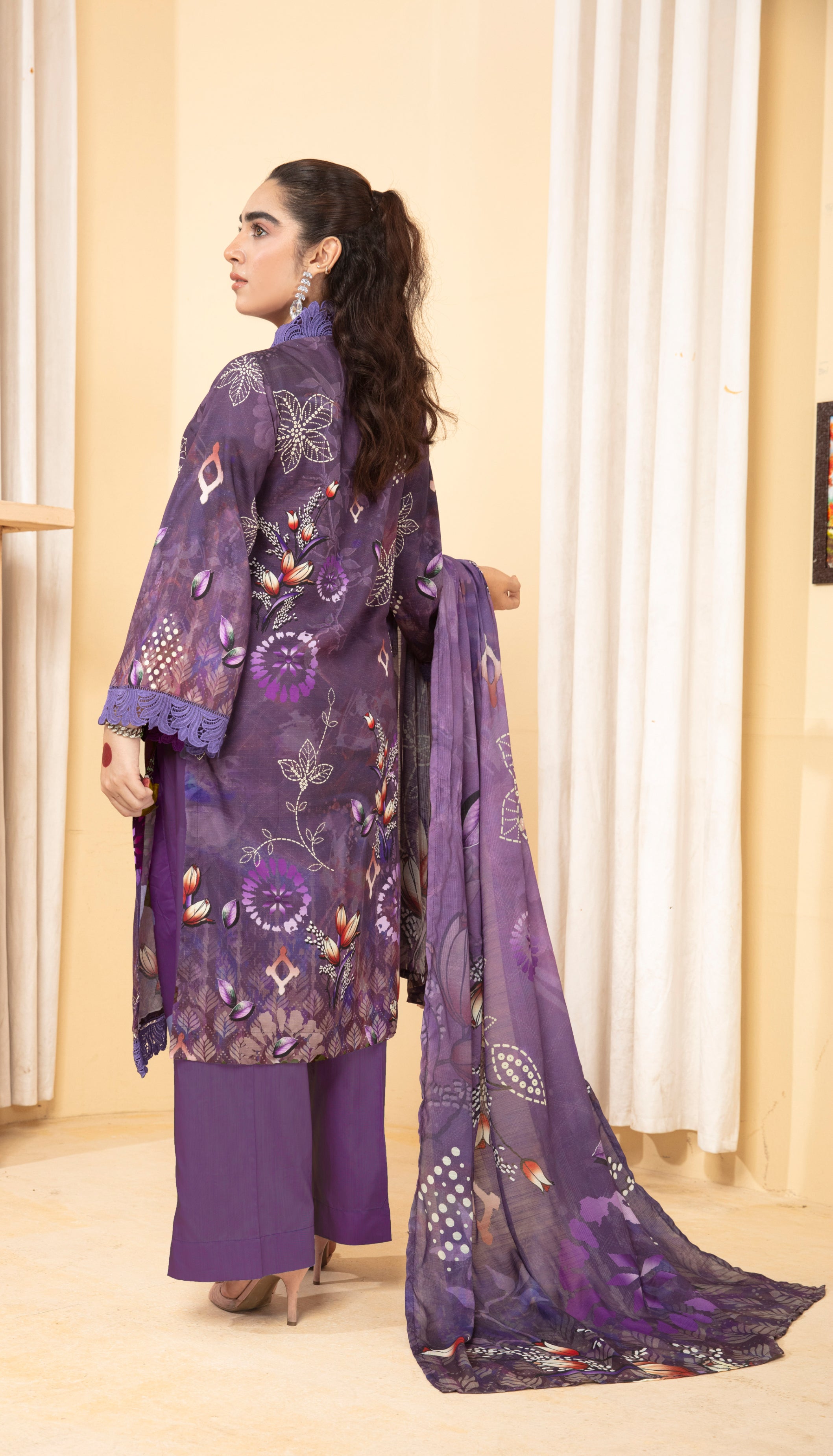 ALEEZAY Viscose PRINT Shirt & Dupatta Vol-2460