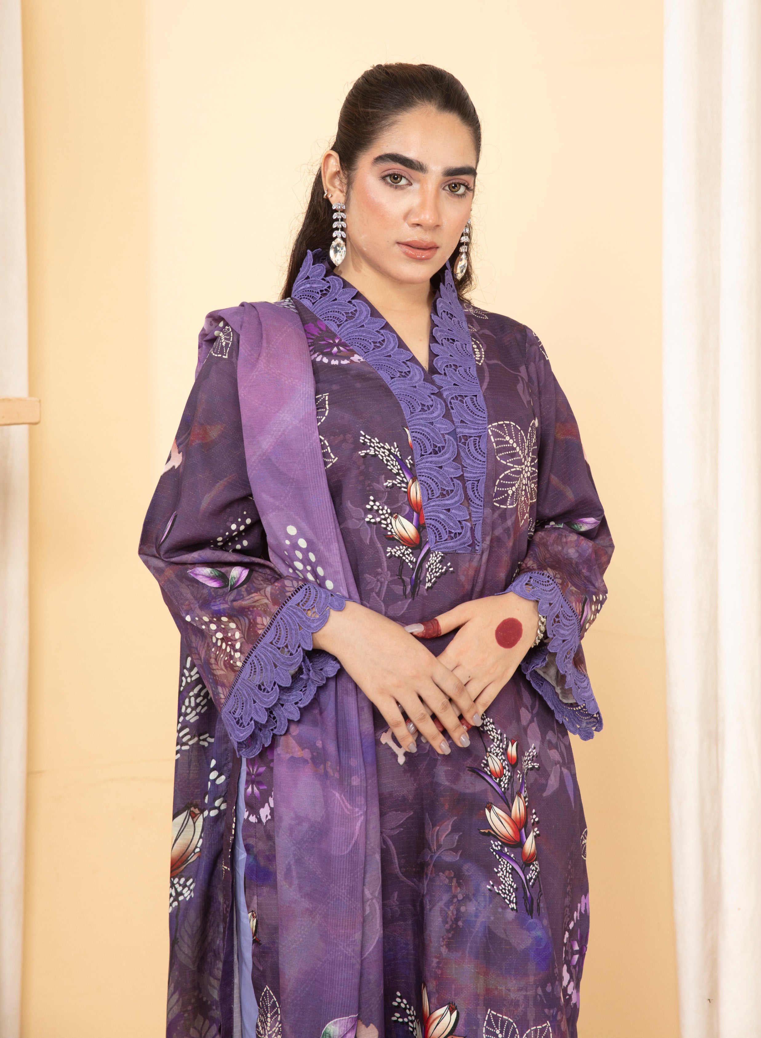 ALEEZAY Viscose PRINT Shirt & Dupatta Vol-2460