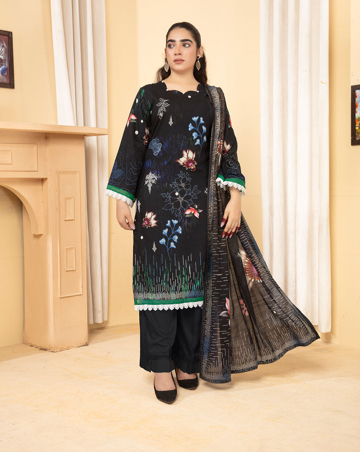 ALEEZAY Viscose PRINT Shirt & Dupatta Vol-2460
