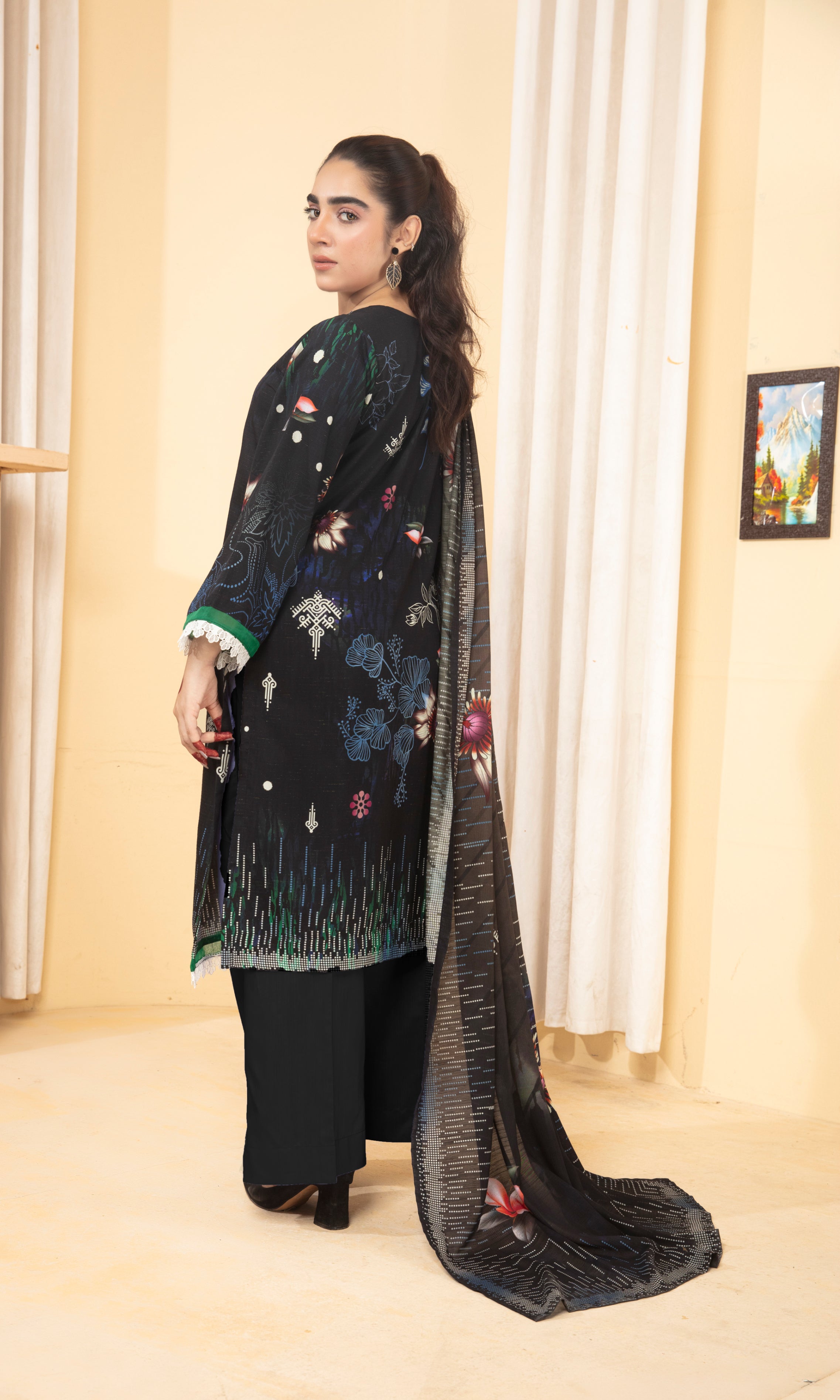 ALEEZAY Viscose PRINT Shirt & Dupatta Vol-2460