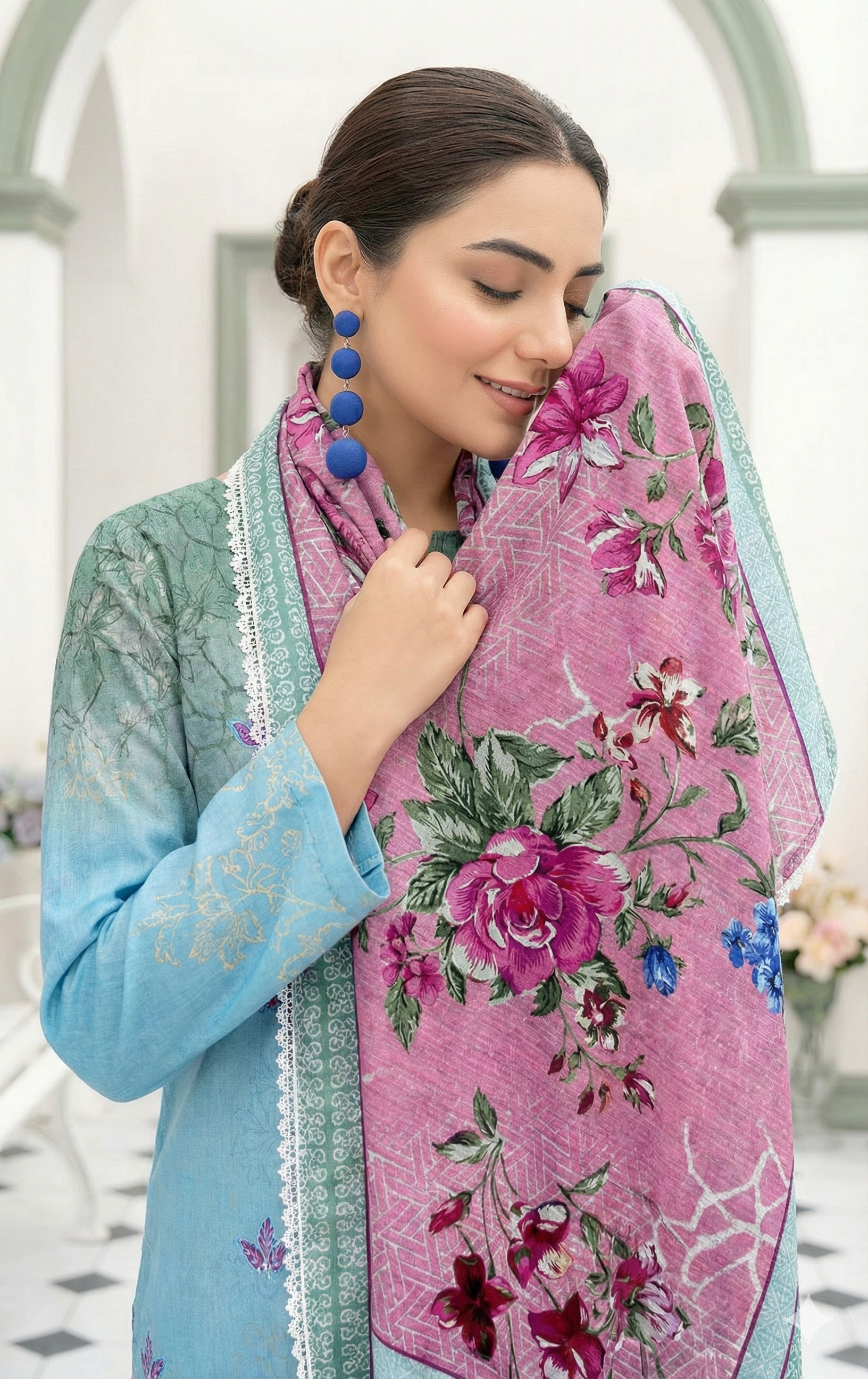 Vol 2663 Peridot Lawn Suit | Fatima Collection Unstitched 3 Piece ...