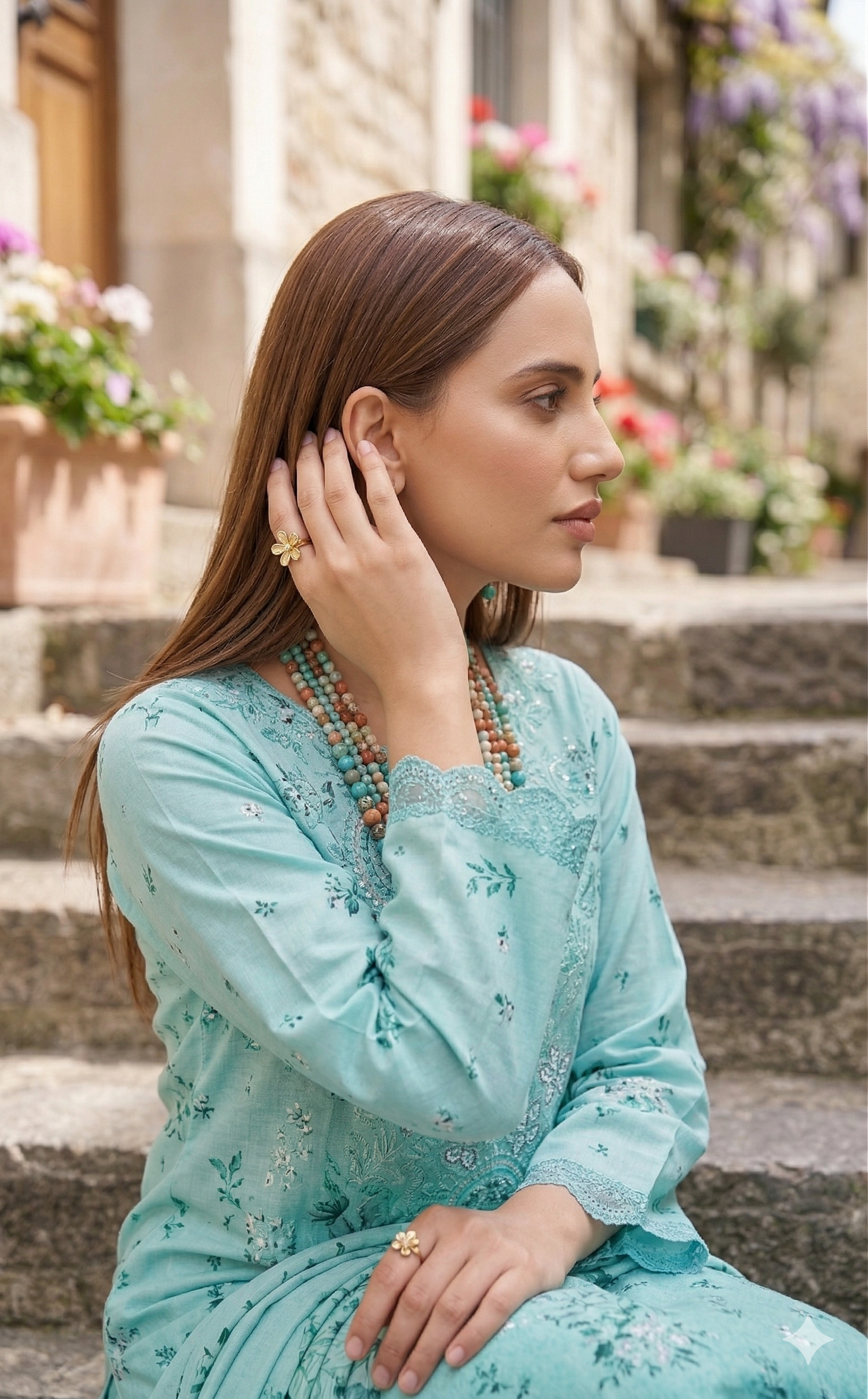 Aaraish Luxury Lawn 3PC Unstitched Suit Vol 2680 | Fatima Collection ...