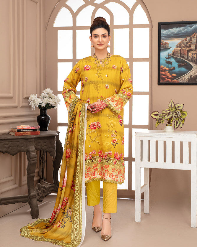 ALEEZAY Viscose PRINT Shirt & Dupatta Vol-2468