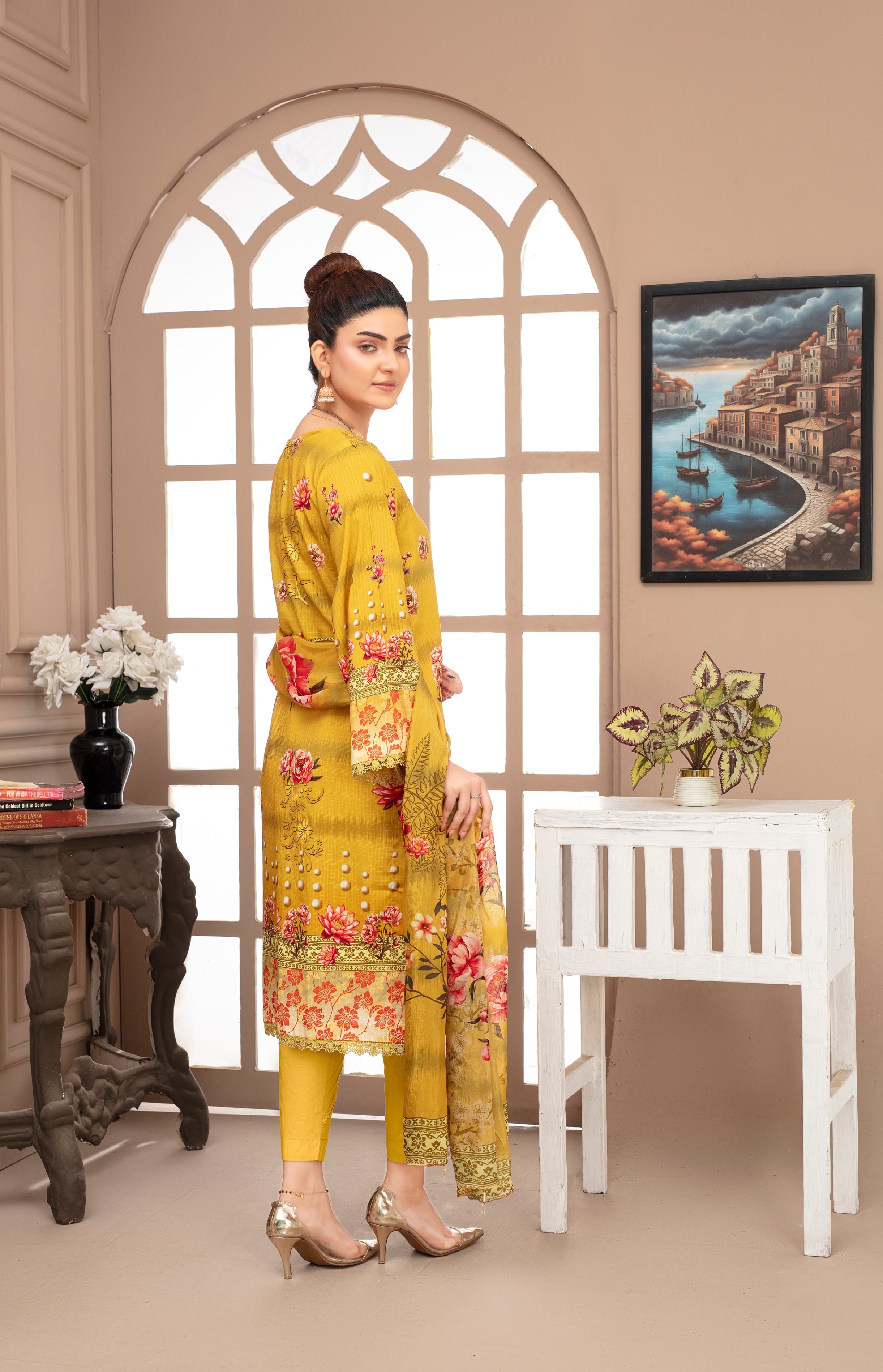 ALEEZAY Viscose PRINT Shirt & Dupatta Vol-2468