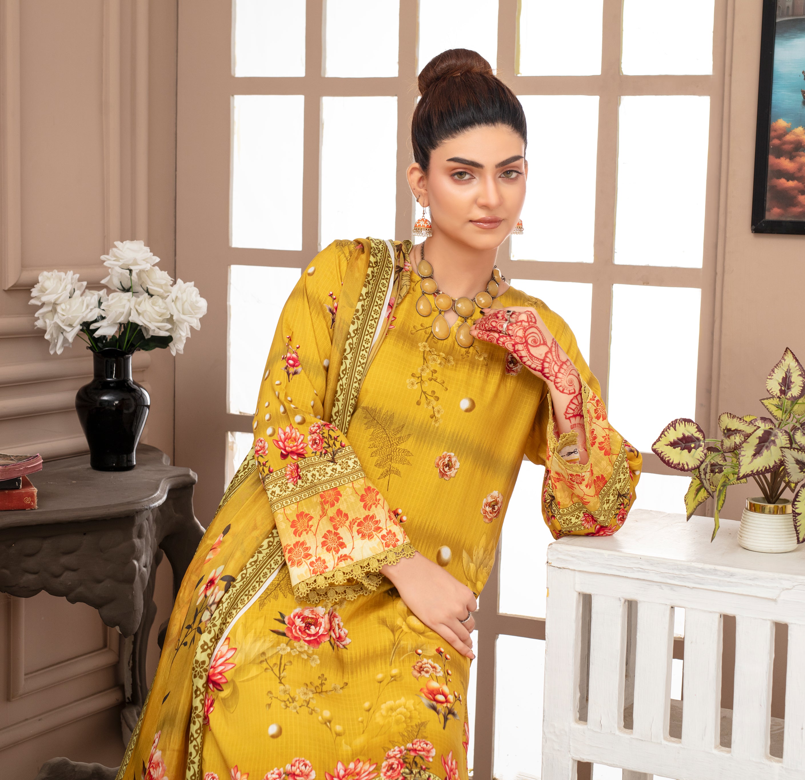 ALEEZAY Viscose PRINT Shirt & Dupatta Vol-2468