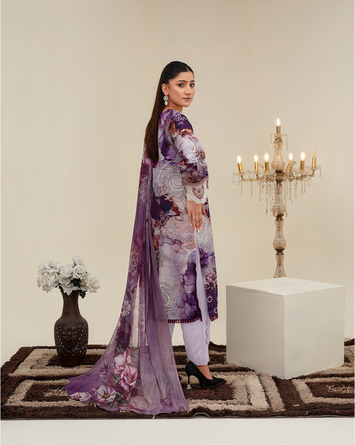 ALEEZAY Viscose Print Shirt & Dupatta VOL-2480