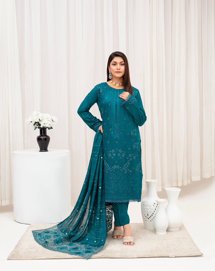 MEERAM Viscose EMB Shirt & Dupatta Vol-2409