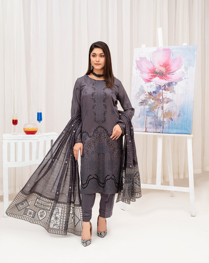MEERAM Viscose EMB Shirt & Dupatta Vol-2409