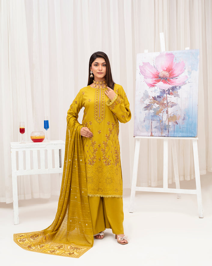 MEERAM Viscose EMB Shirt & Dupatta Vol-2409