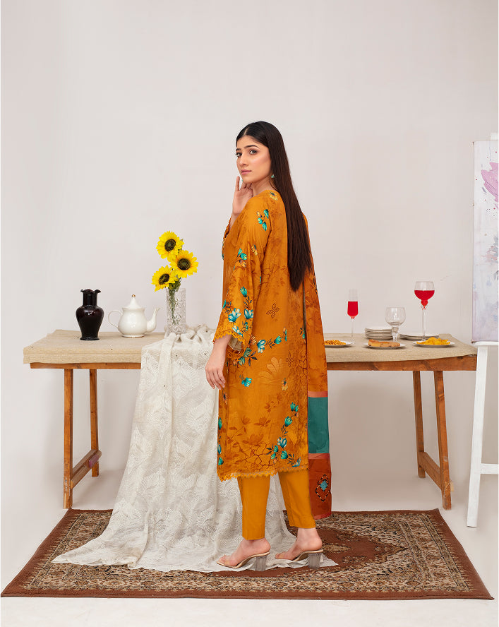 ALEEZAY Viscose Print Shirt & Dupatta Vol-2455