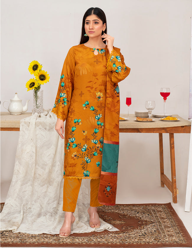 ALEEZAY Viscose Print Shirt & Dupatta Vol-2455