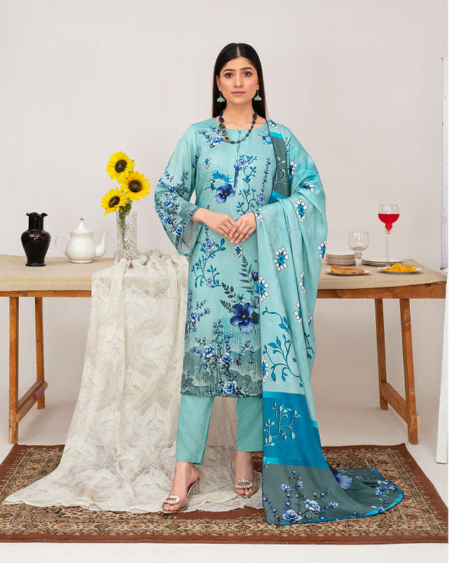 ALEEZAY Viscose Print Shirt & Dupatta Vol-2455