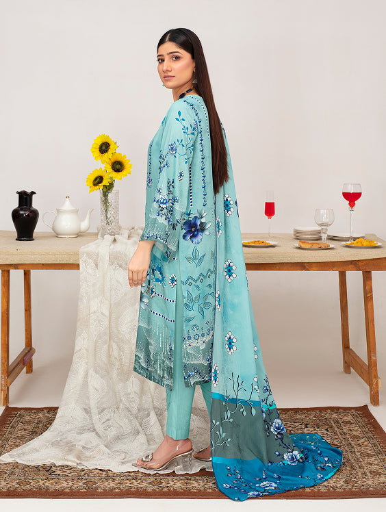 ALEEZAY Viscose Print Shirt & Dupatta Vol-2455