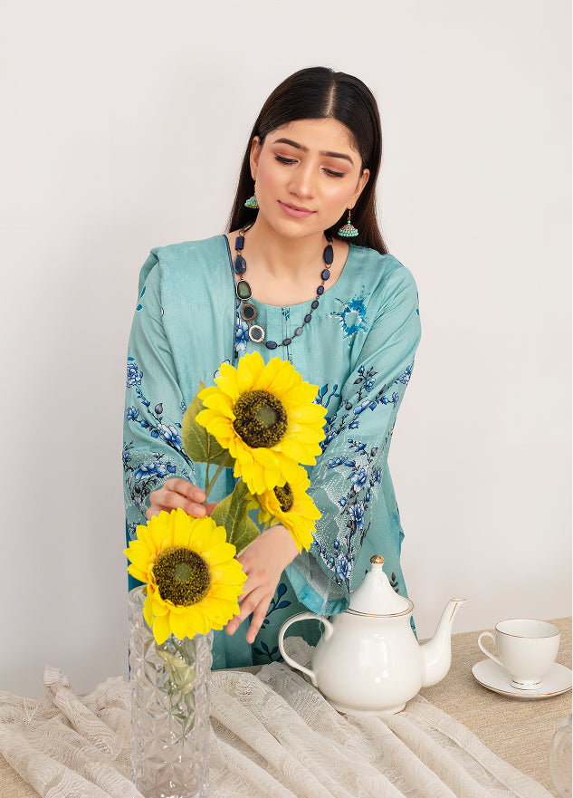 ALEEZAY Viscose Print Shirt & Dupatta Vol-2455