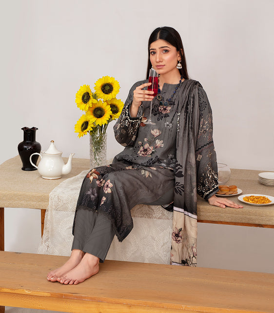 ALEEZAY Viscose Print Shirt & Dupatta Vol-2455