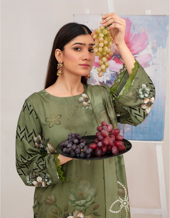 ALEEZAY Viscose Print Shirt & Dupatta Vol-2455