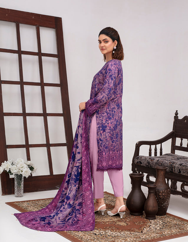 ALEEZAY Viscose Print Shirt & Dupatta VOL-2471
