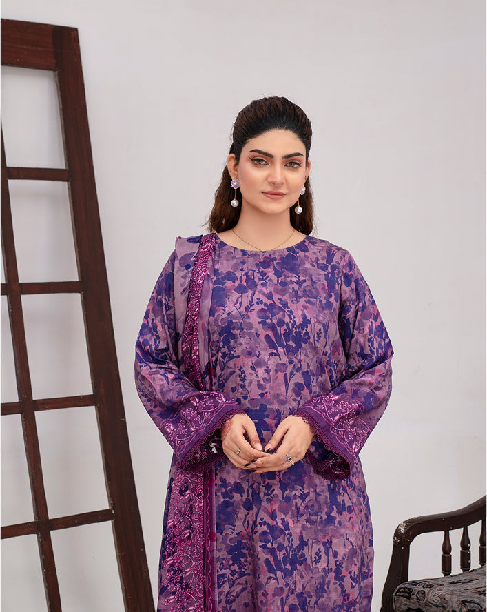 ALEEZAY Viscose Print Shirt & Dupatta VOL-2471