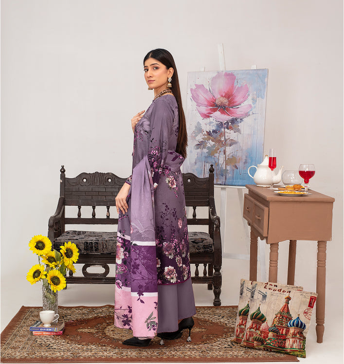 ALEEZAY Viscose Print Shirt & Dupatta Vol-2455