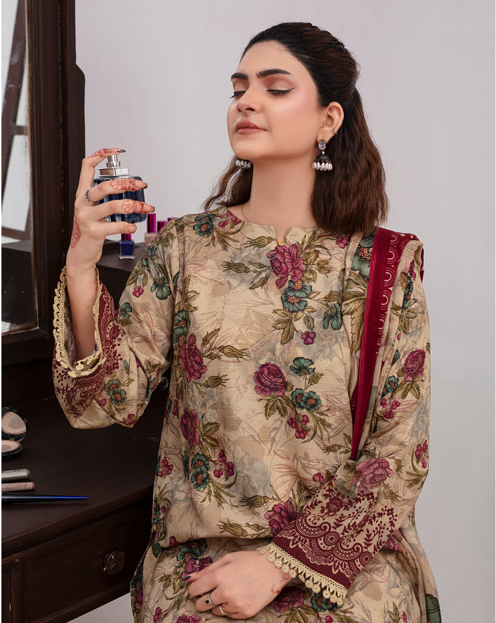 ALEEZAY Viscose Print Shirt & Dupatta VOL-2471